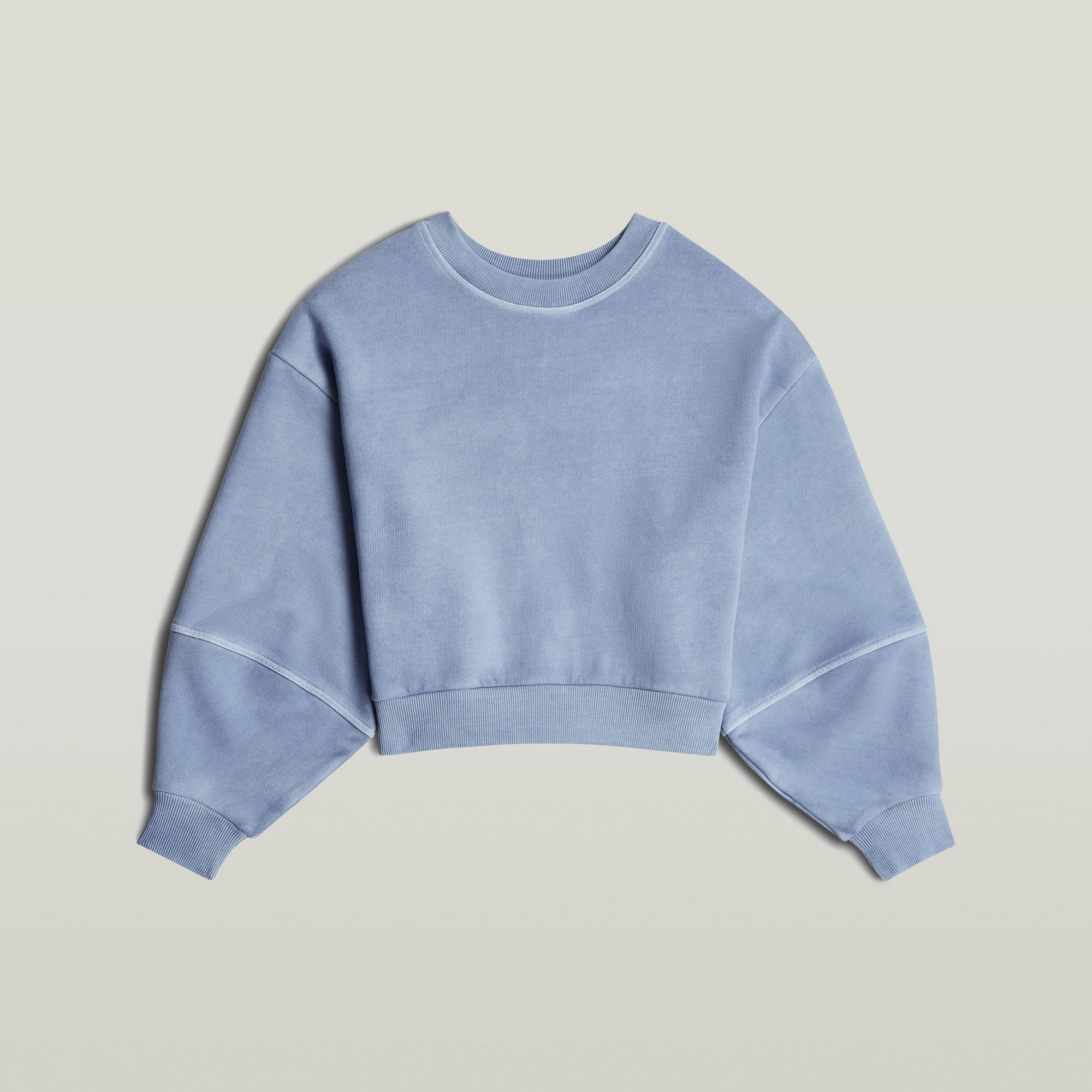 G-Star RAW Overdyed Big Sleeve Oversized Sweater Lichtblauw Dames