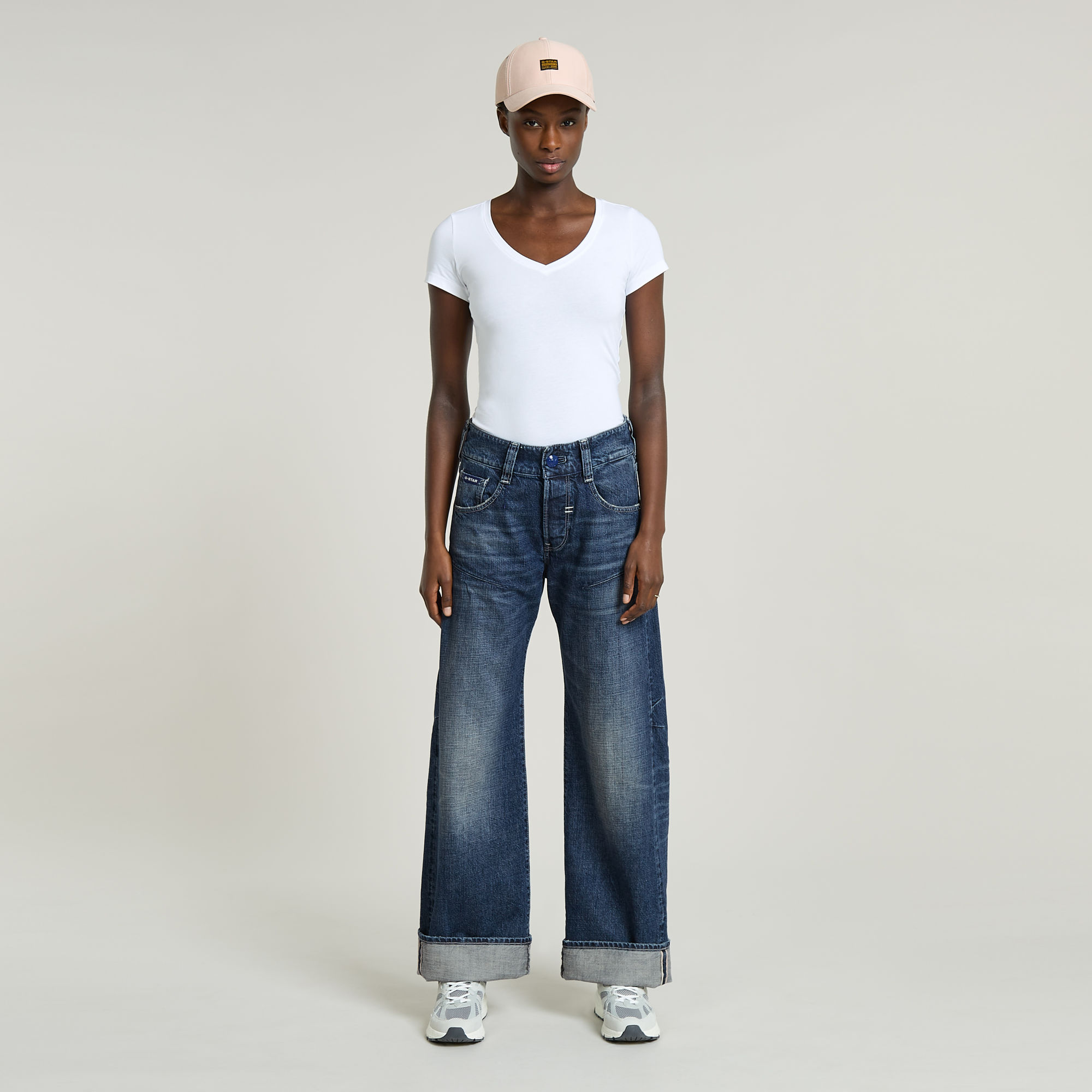 G-Star RAW G-STAR Origins Bowey 3D Selvedge Jeans Donkerblauw Dames