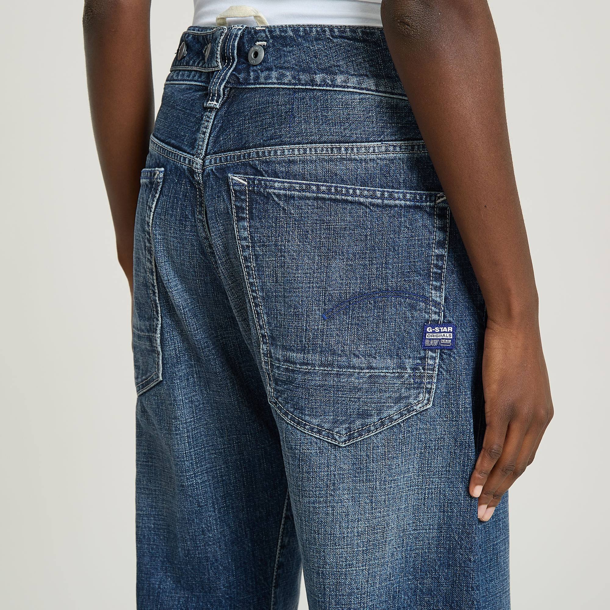 G-Star RAW G-STAR Origins Bowey 3D Selvedge Jeans Donkerblauw Dames