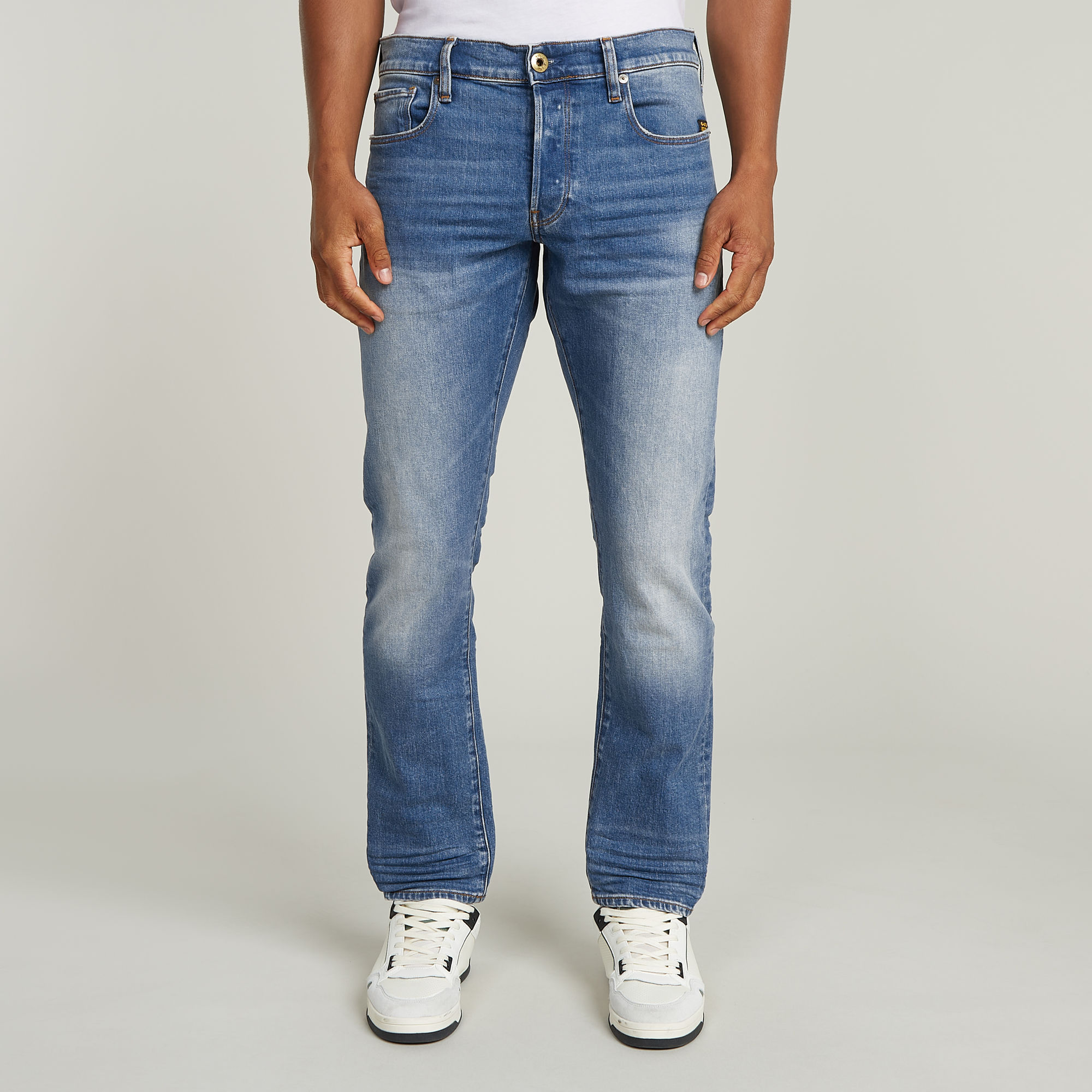 3301 Regular Tapered Jeans - Mittelblau - Herren