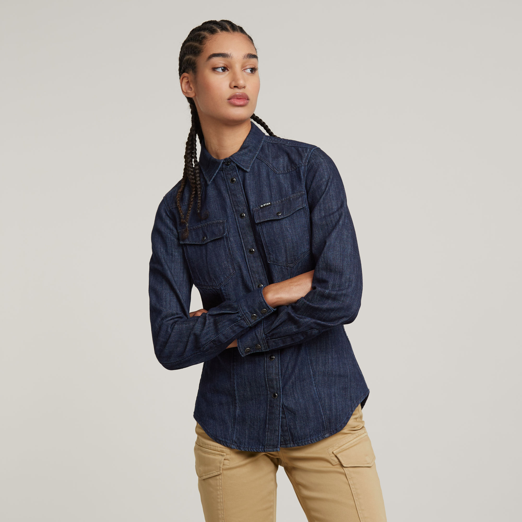 G-Star RAW 3301 Shirt - Donkerblauw - Dames