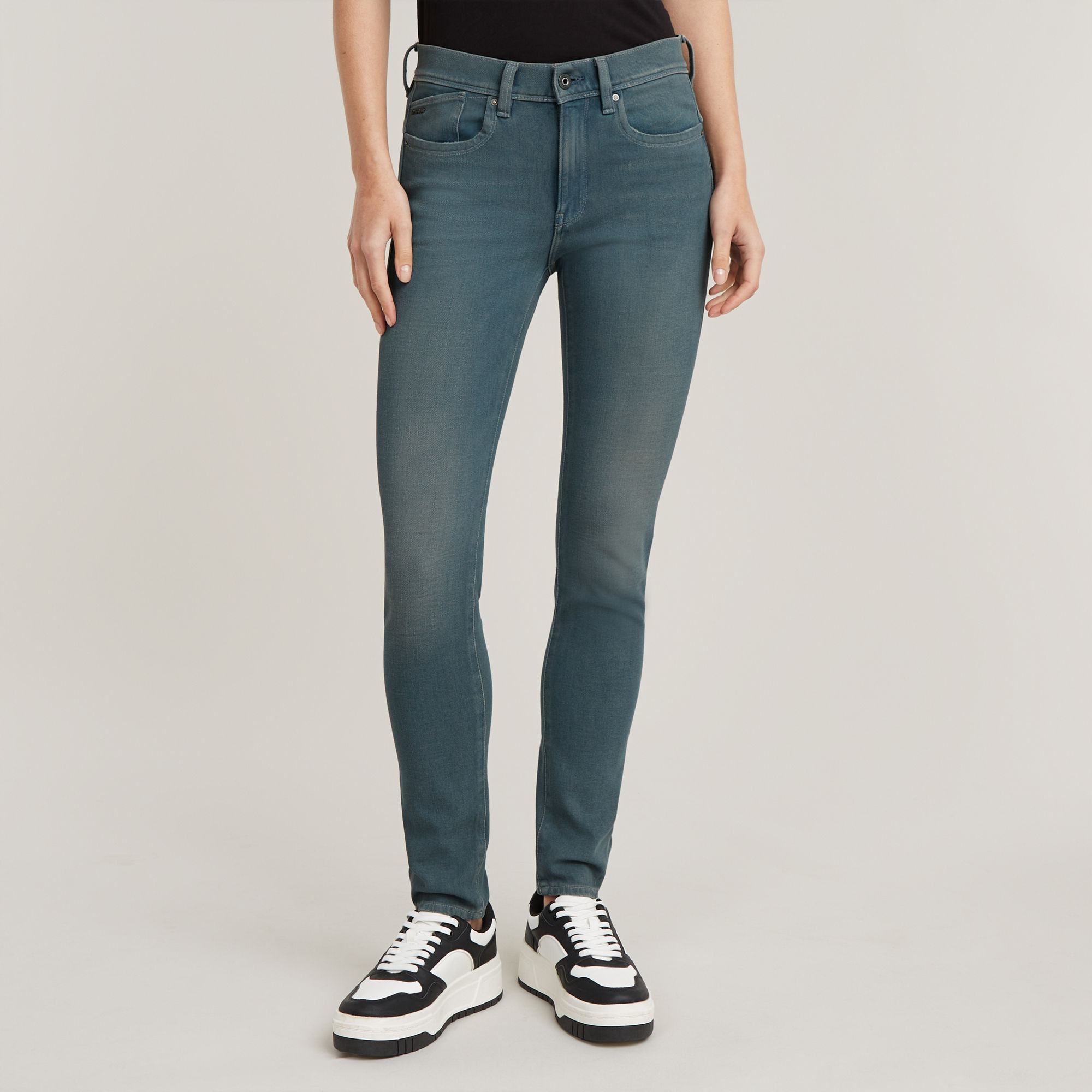 G-Star RAW Lhana High Super Skinny Jeans Donkerblauw Dames