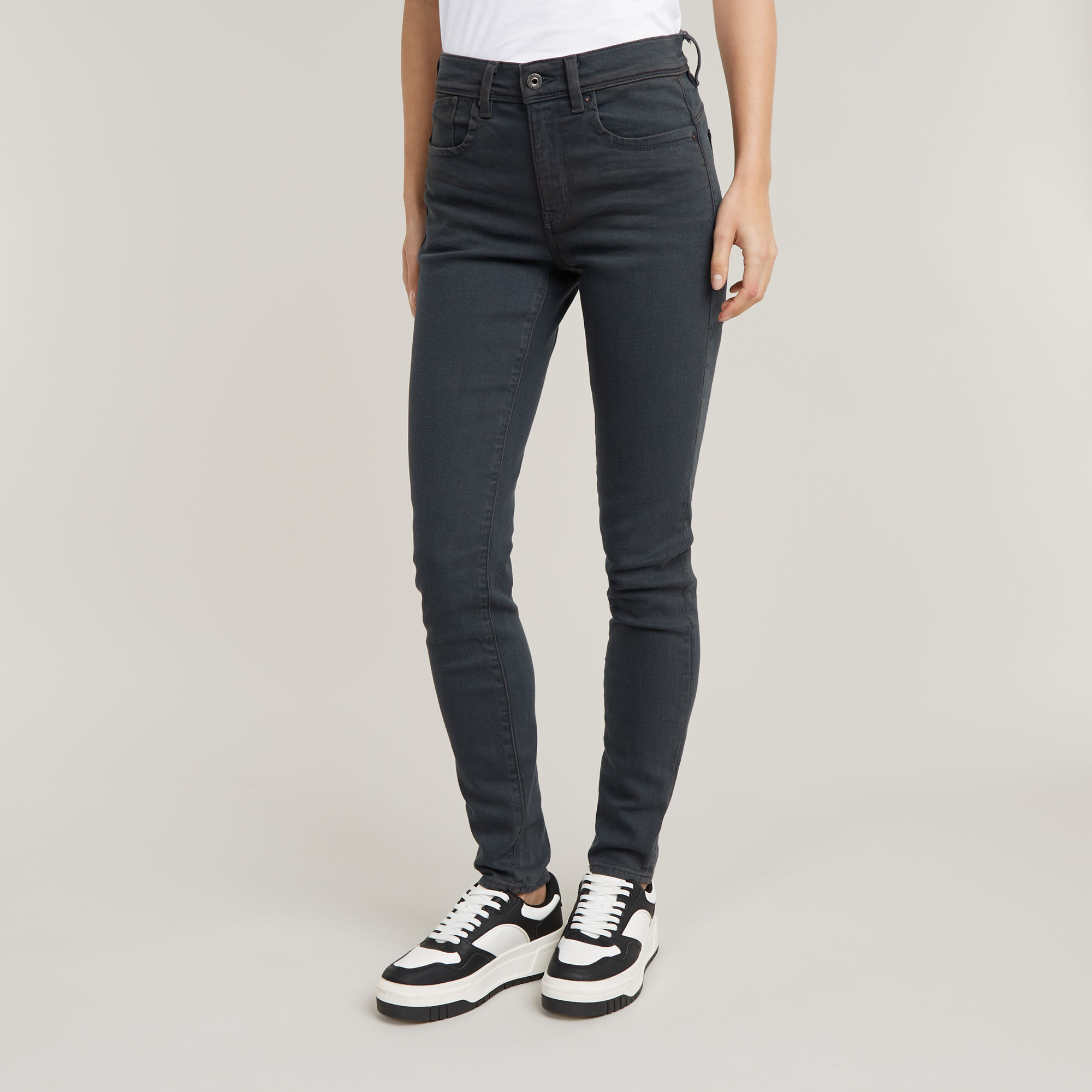 

Lhana High Super Skinny Jeans - Grijs - Dames