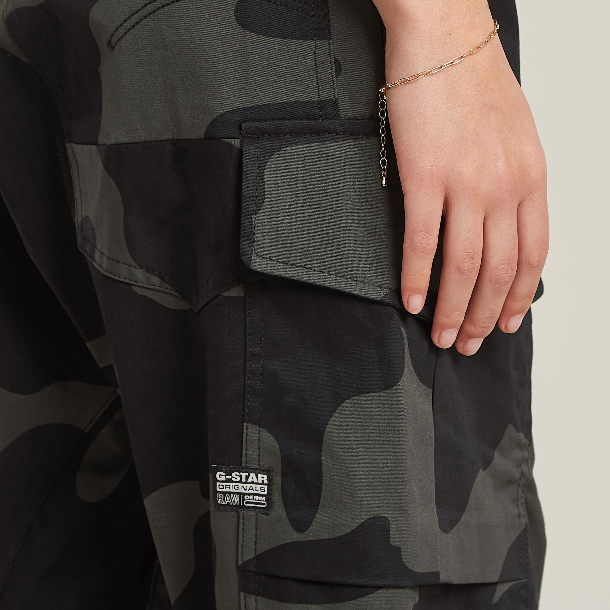G-Star RAW Cargo Broek 3D Boyfriend Meerkleurig Dames