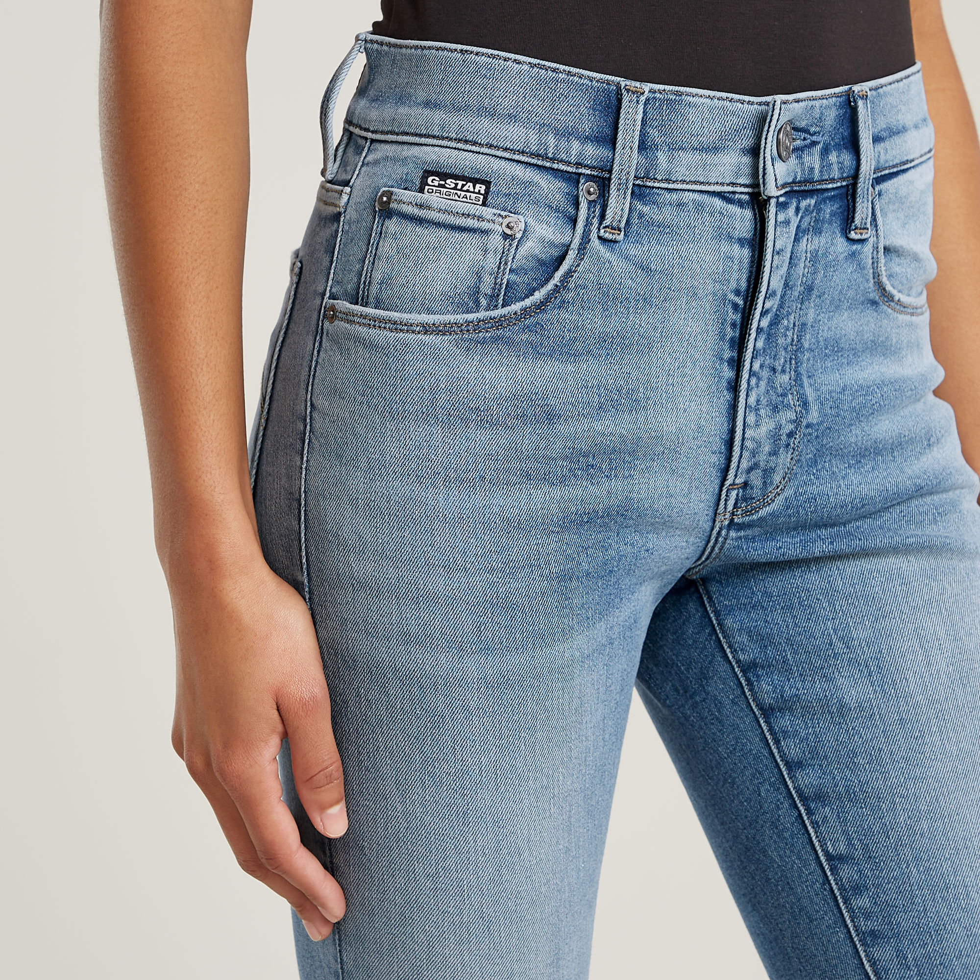 G-Star RAW 3301 Skinny Jeans Midden blauw Dames