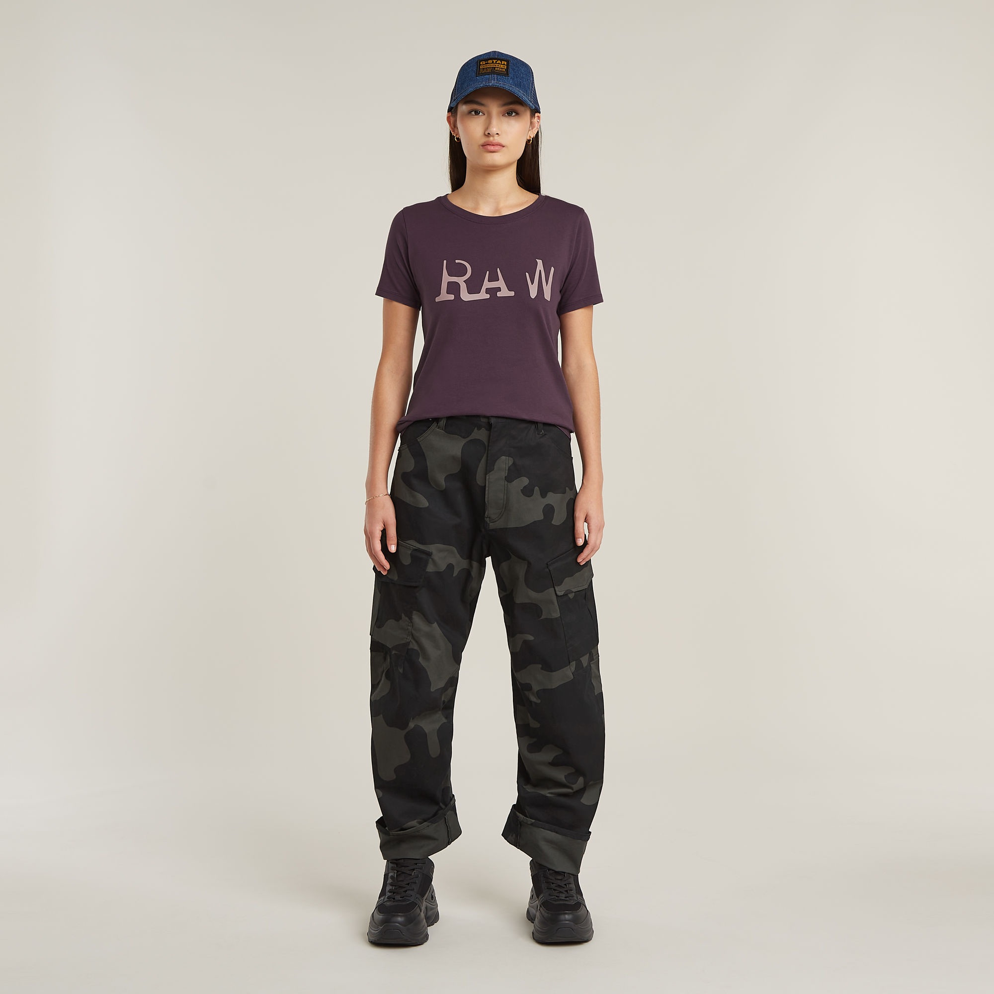 G-Star RAW Cargo Broek 3D Boyfriend Meerkleurig Dames