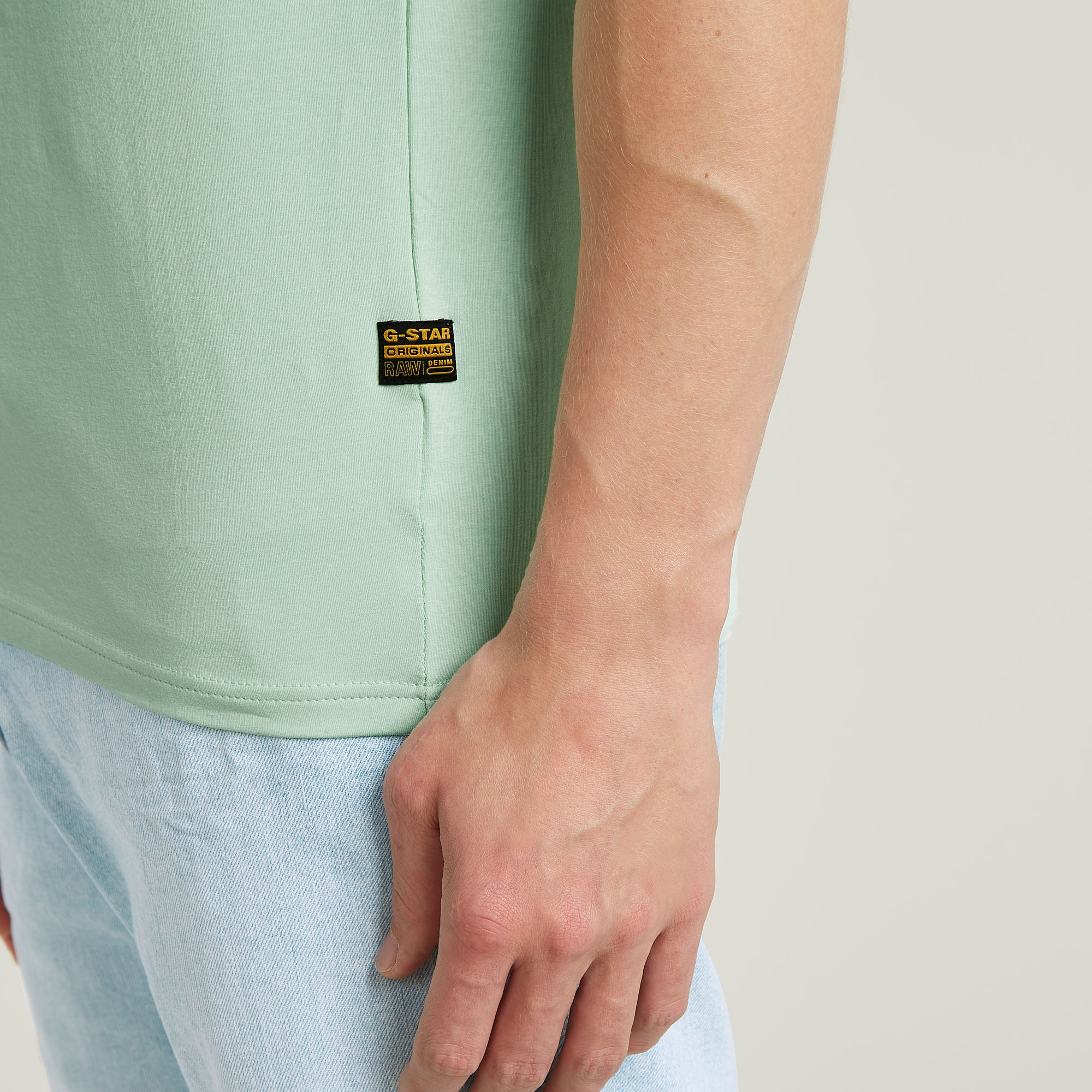 G-Star RAW Slim Base T-shirt Groen Heren