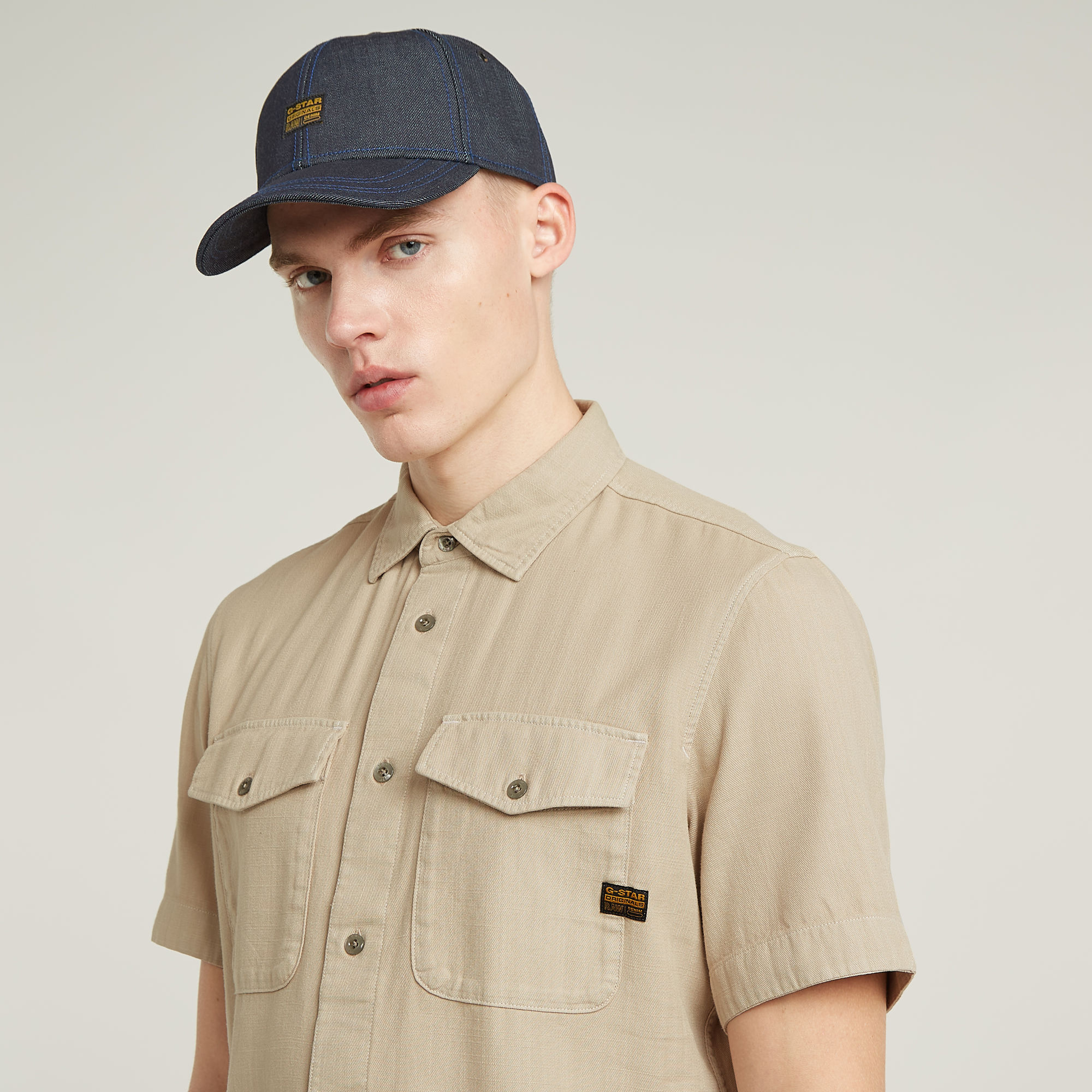 G-Star RAW Marine Slim Shirt Beige Heren