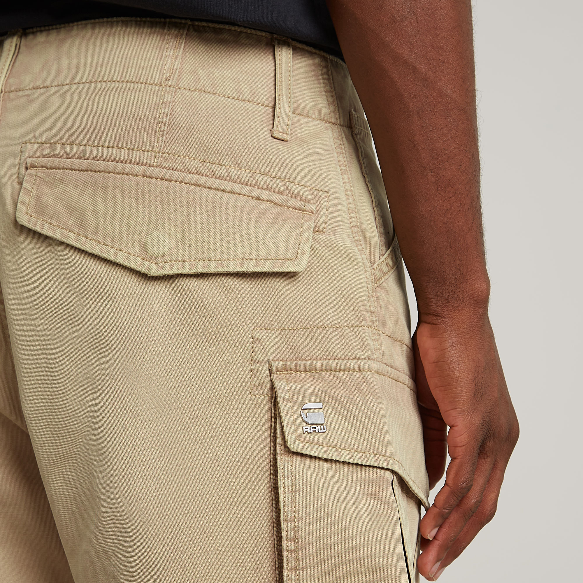 G-Star RAW Rovic Zip Relaxed Short Beige Heren
