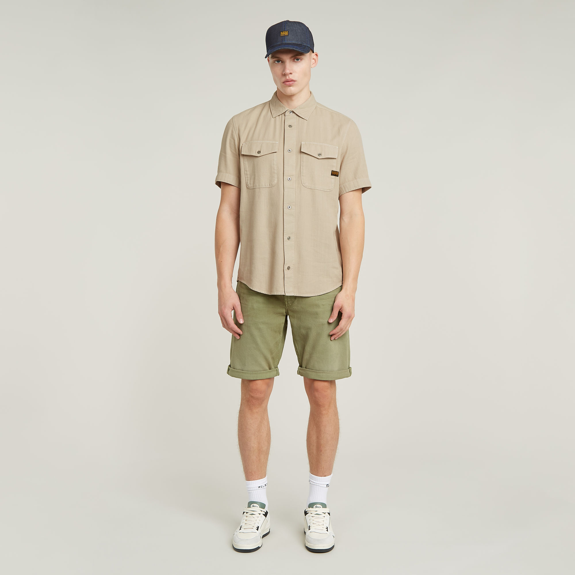 G-Star RAW Marine Slim Shirt Beige Heren