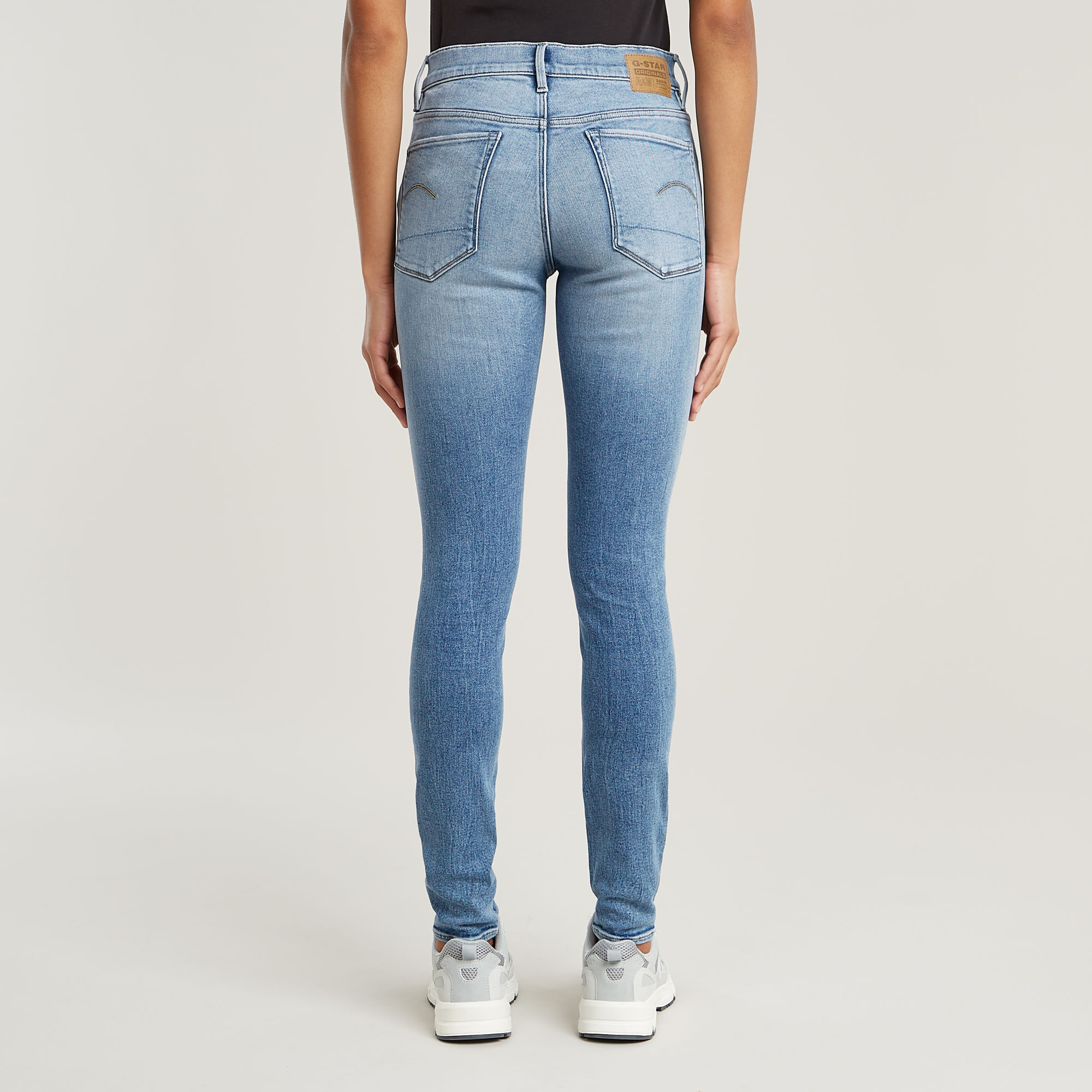 G-Star RAW 3301 Skinny Jeans Midden blauw Dames