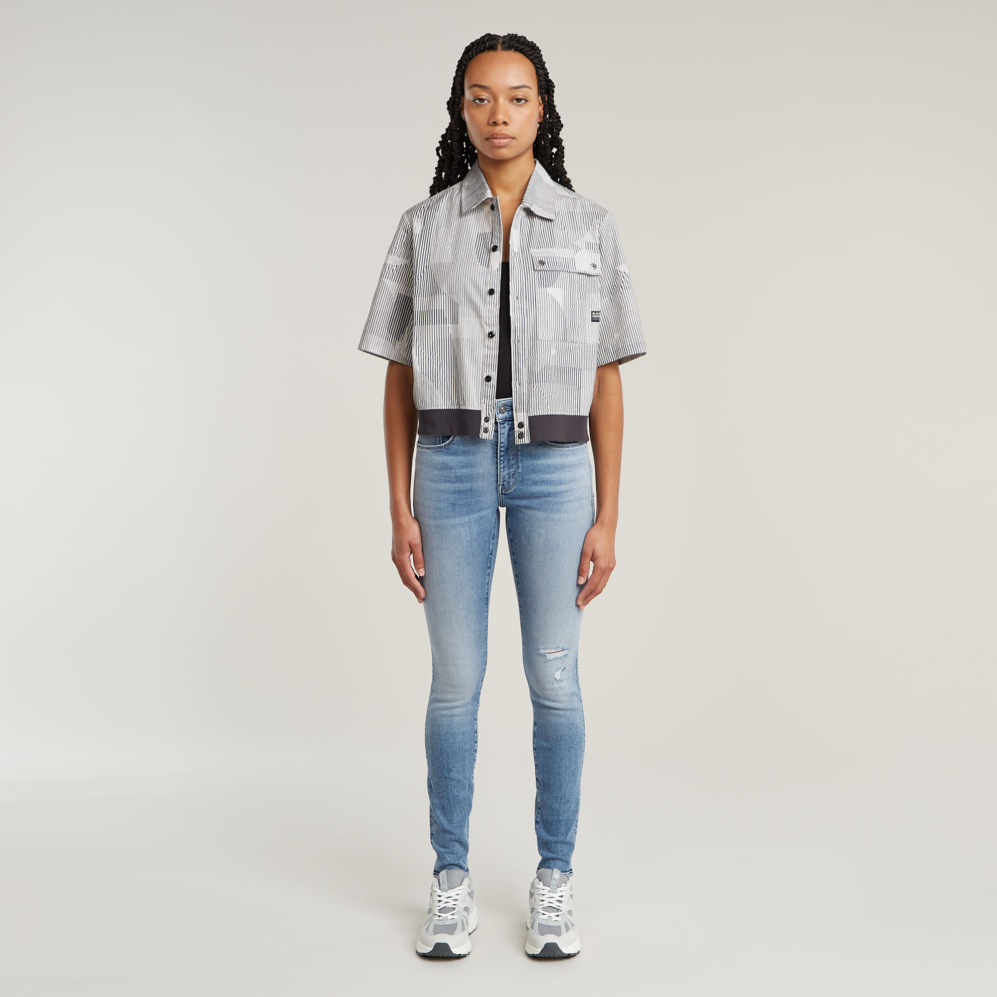 G-Star RAW 3301 Skinny Jeans Midden blauw Dames