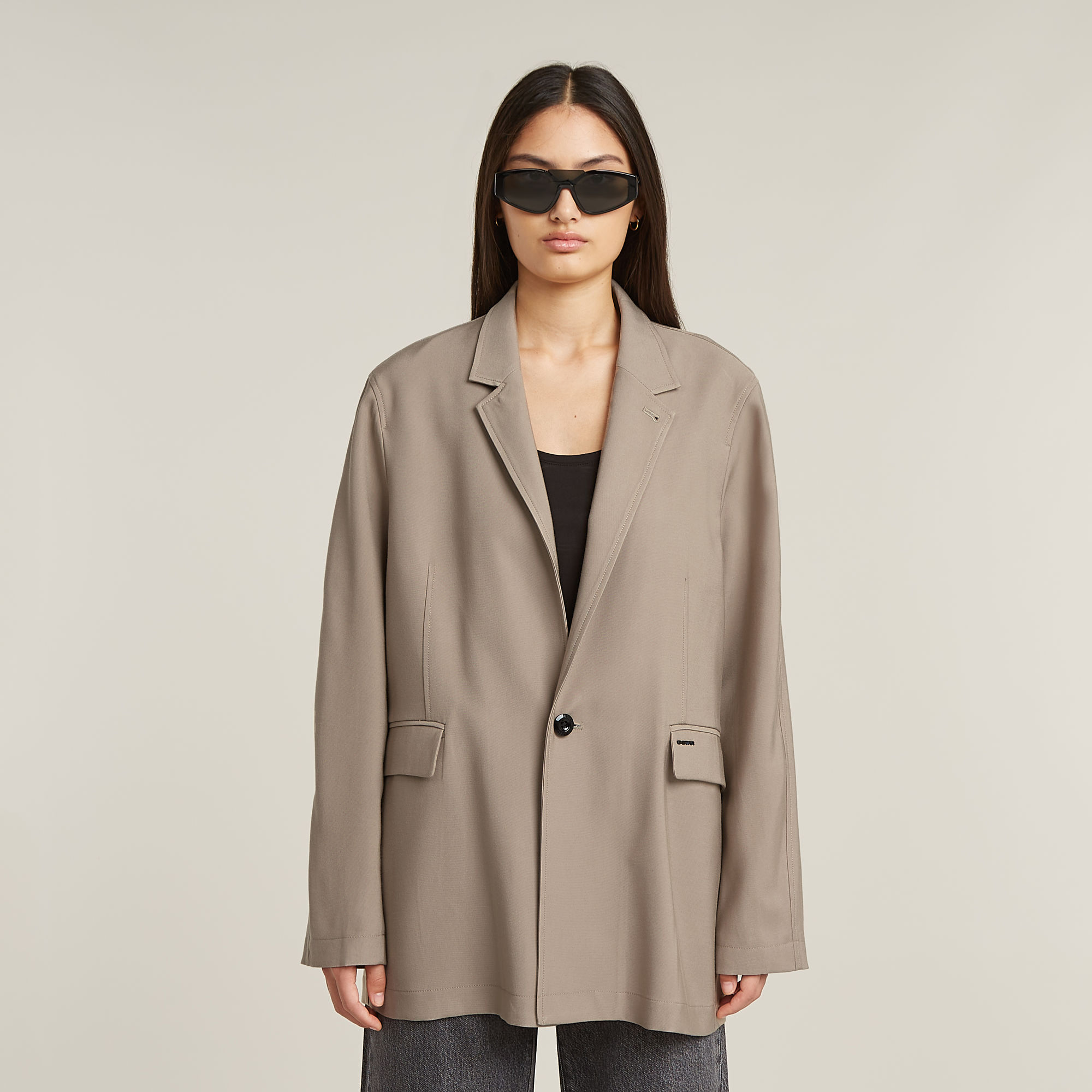 

Boyfriend Blazer - Beige - Women