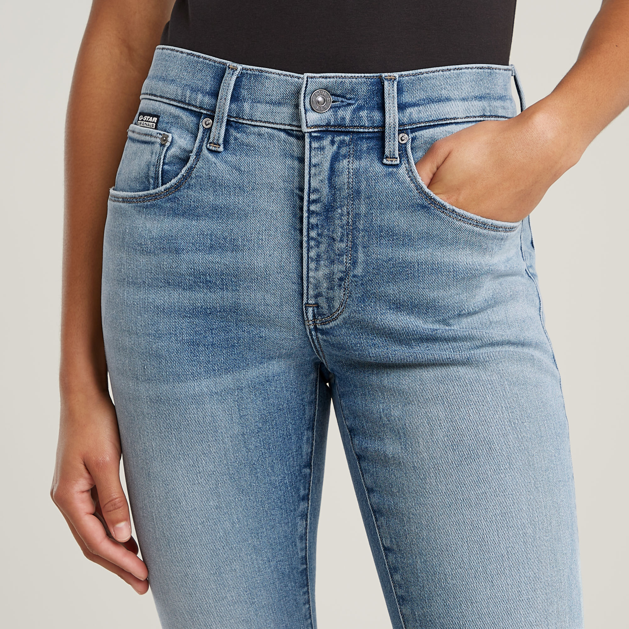 G-Star RAW 3301 Skinny Jeans Midden blauw Dames