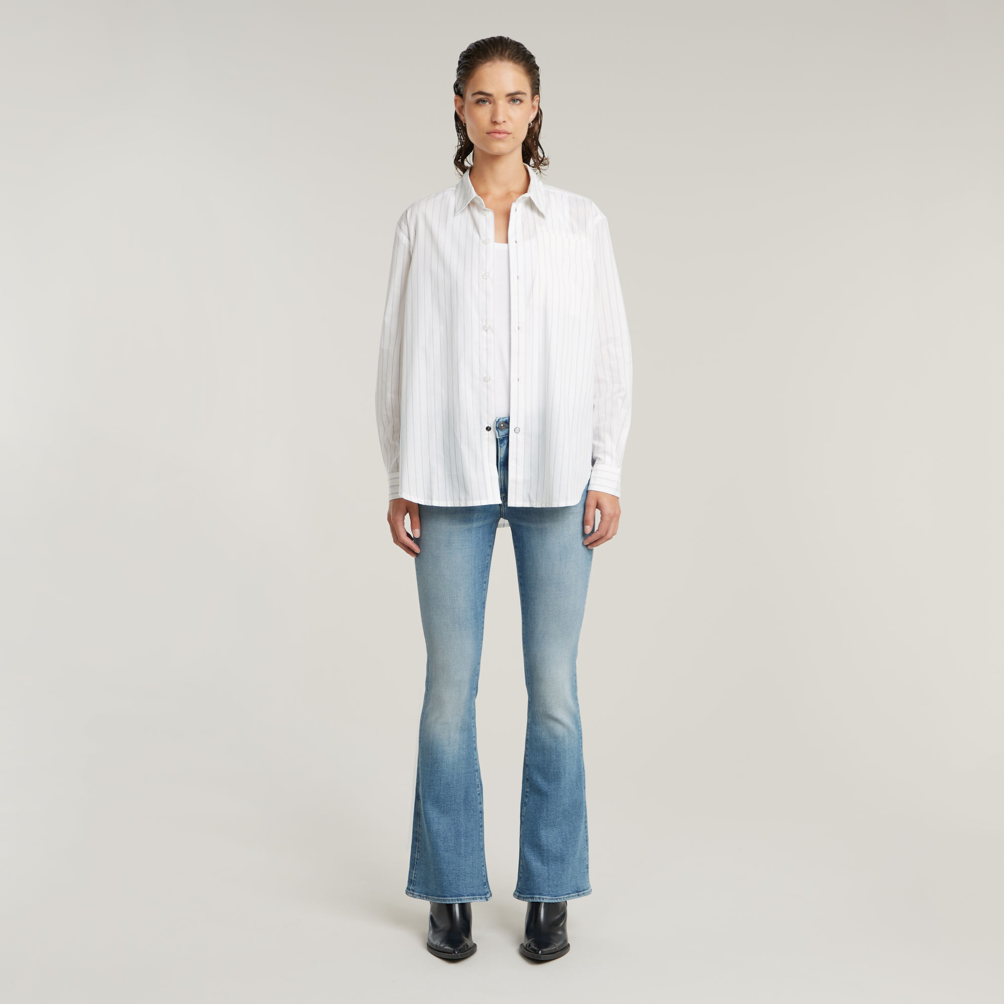 G-Star RAW 3301 Flare Jeans Lichtblauw Dames