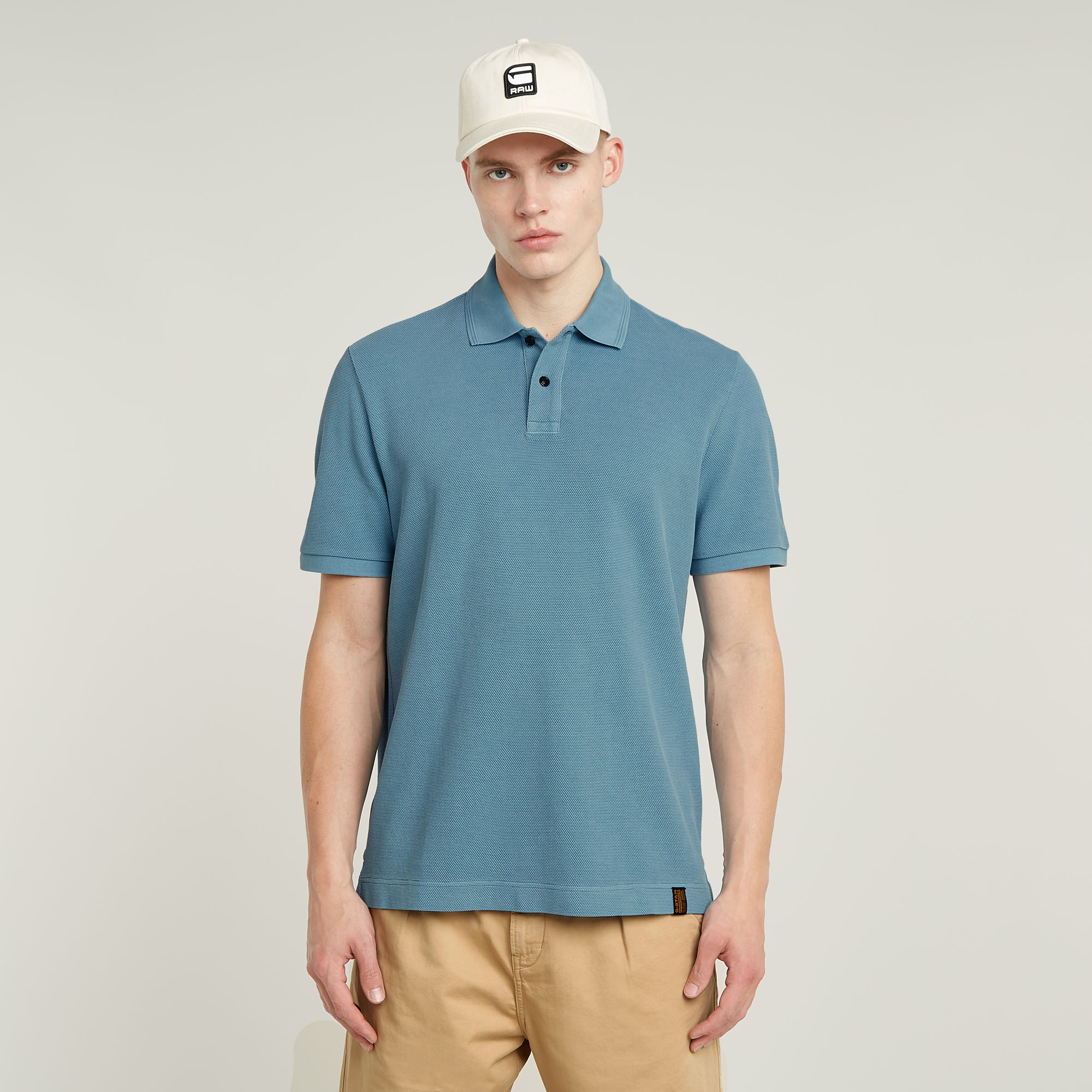 

Essential Polo - Medium blue - Men