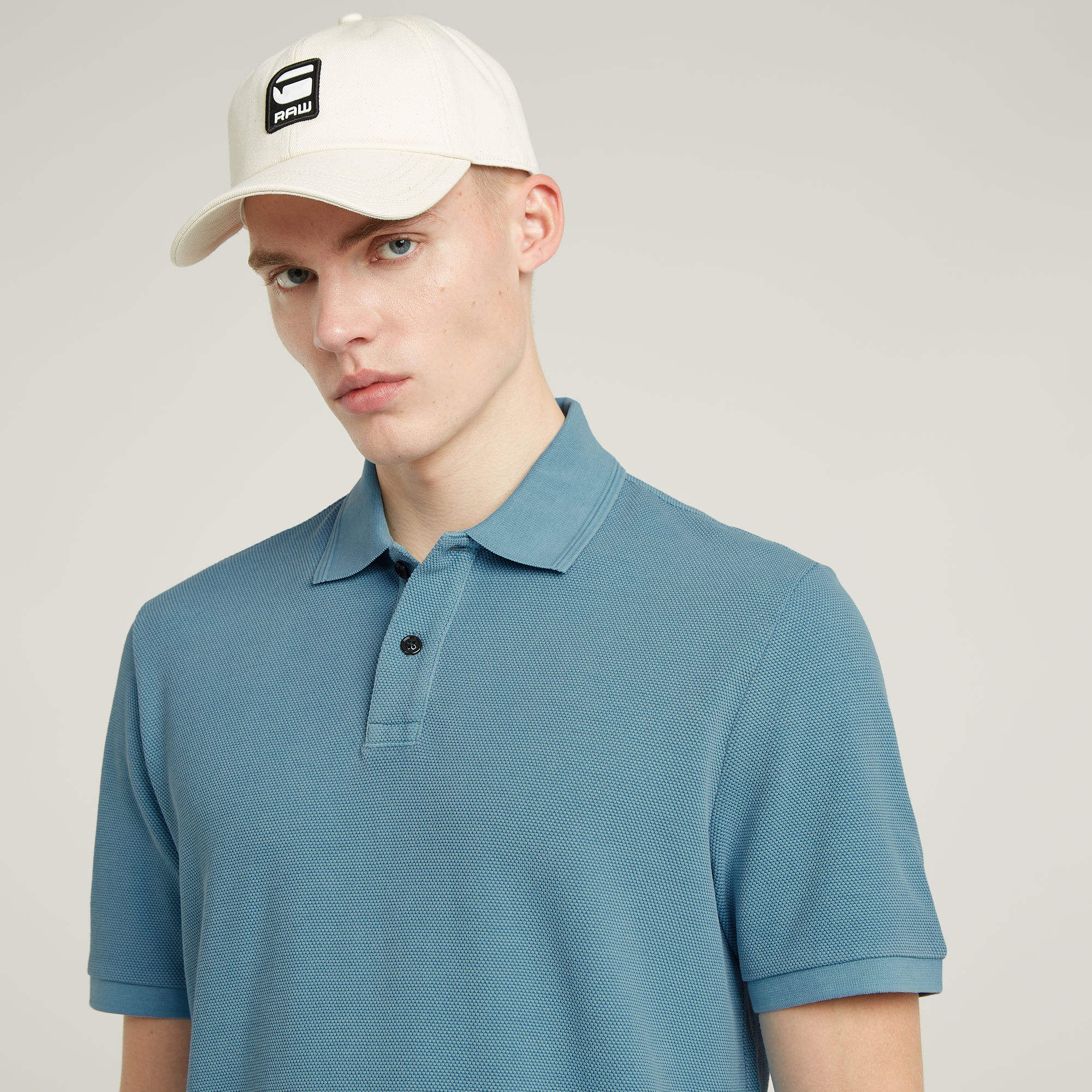 G-Star RAW Essential Polo Midden blauw Heren