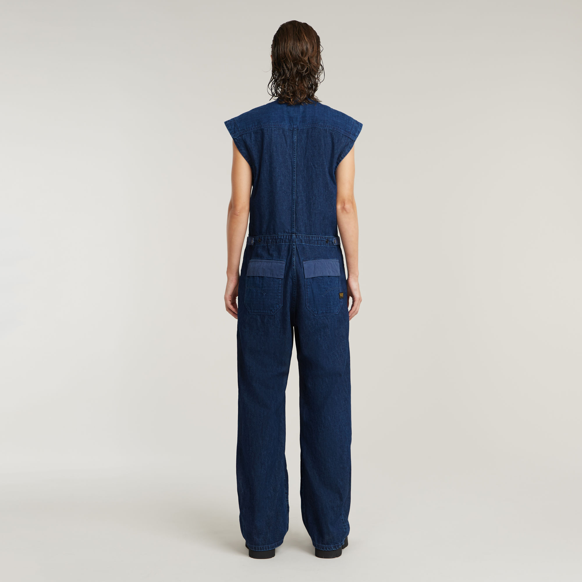 G-Star RAW Cocoon Jumpsuit Donkerblauw Dames