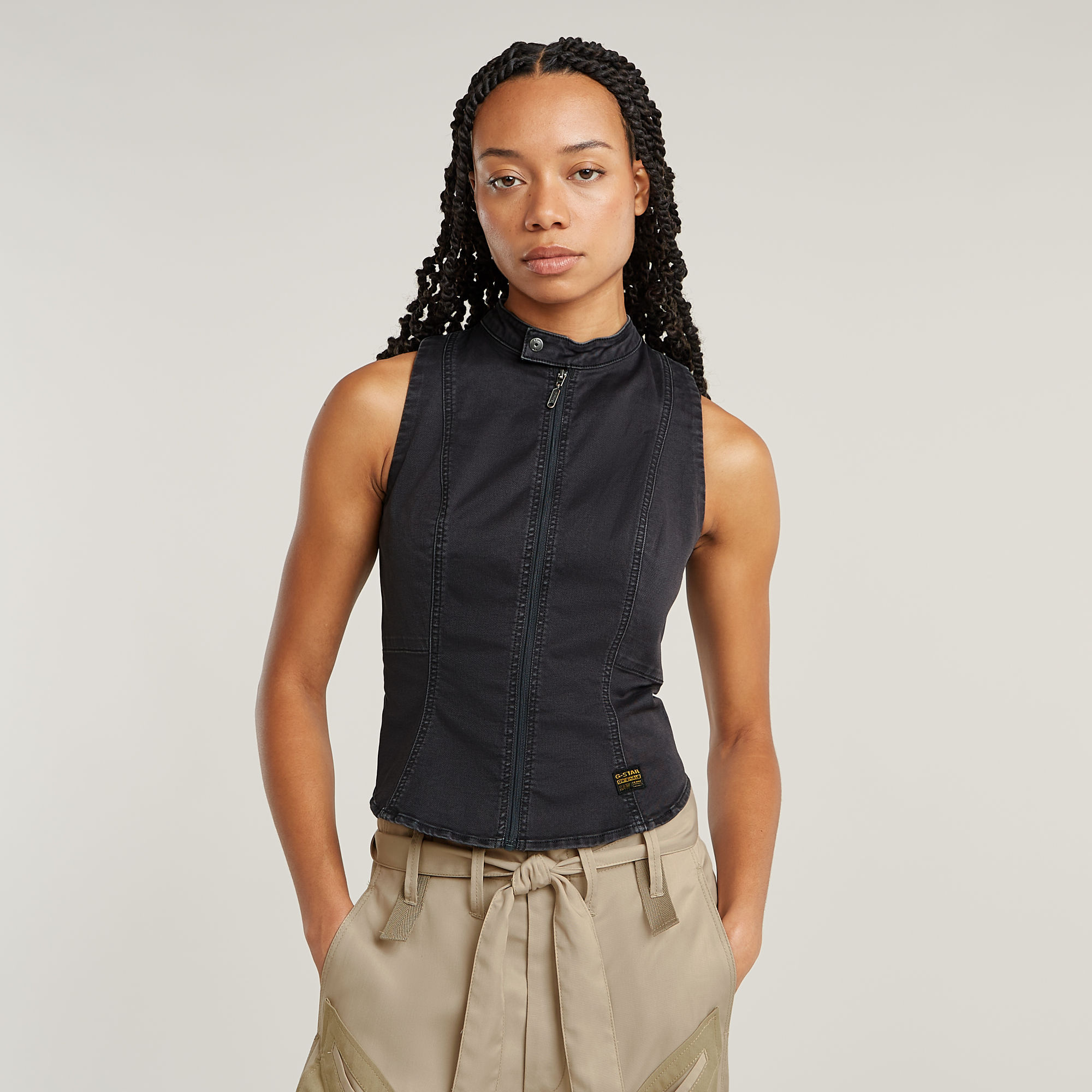 G-Star RAW Sleeveless Top Grijs Dames