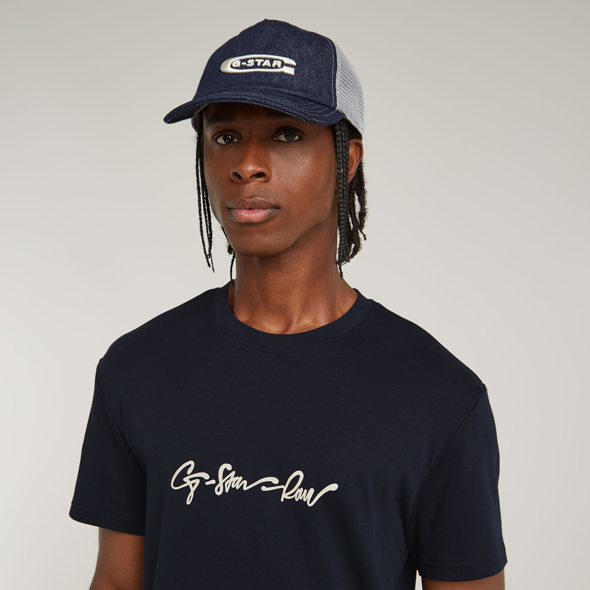 G-Star RAW G-Script T-Shirt Donkerblauw Heren