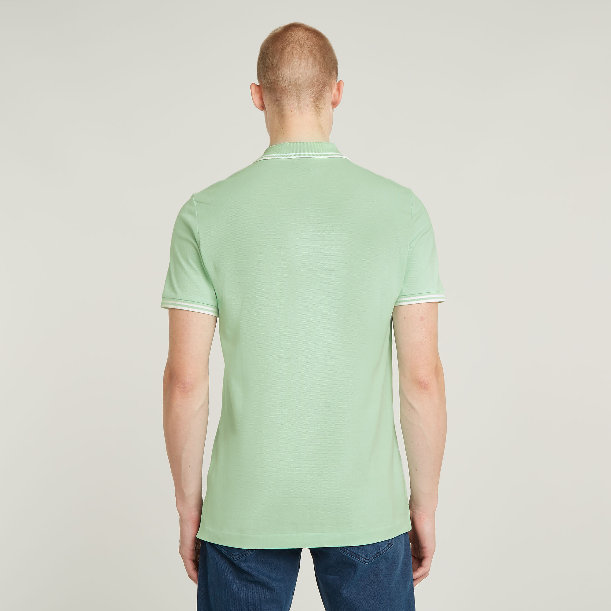 G-Star RAW Dunda Slim Stripe Polo Groen Heren