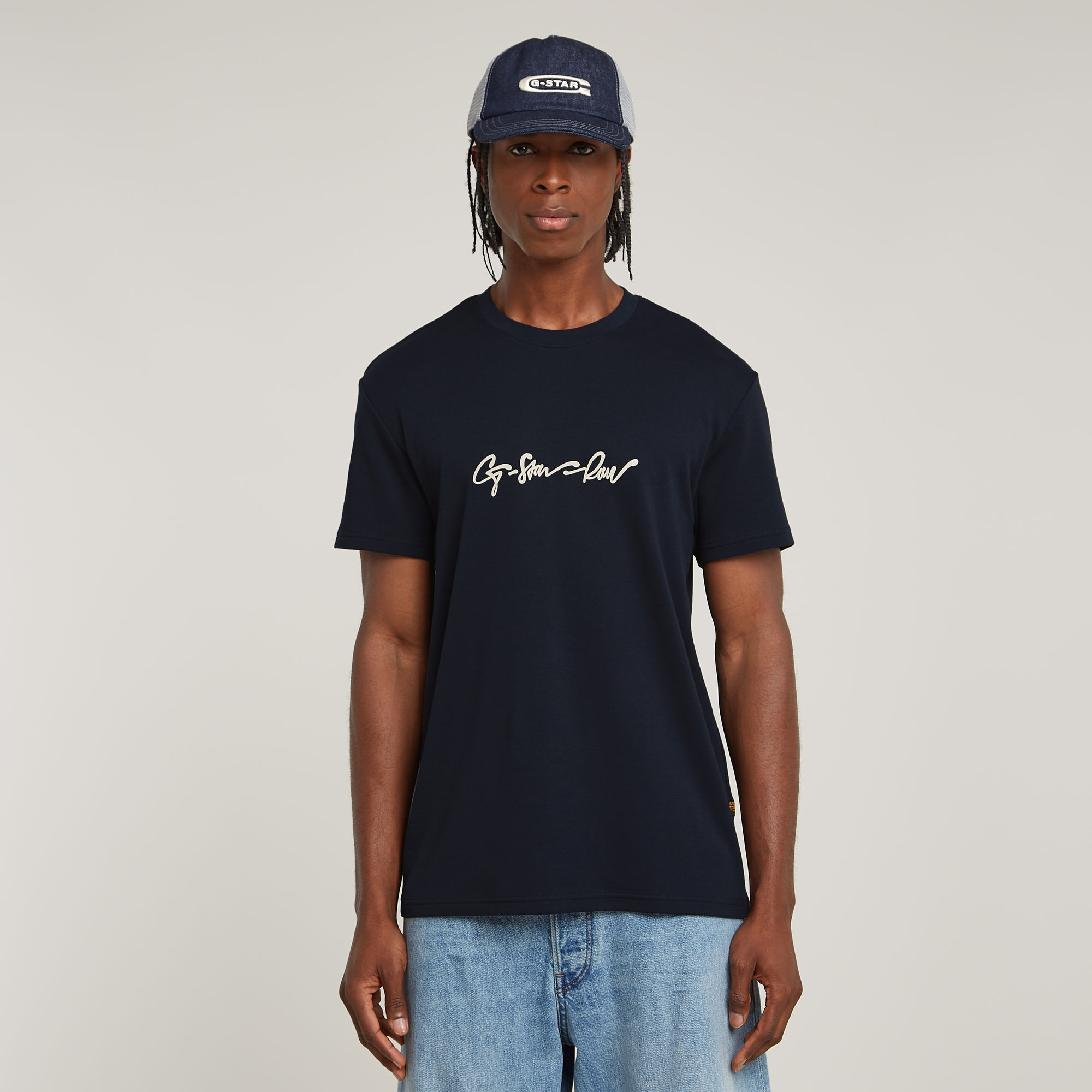 G-Star RAW G-Script T-Shirt - Donkerblauw - Heren