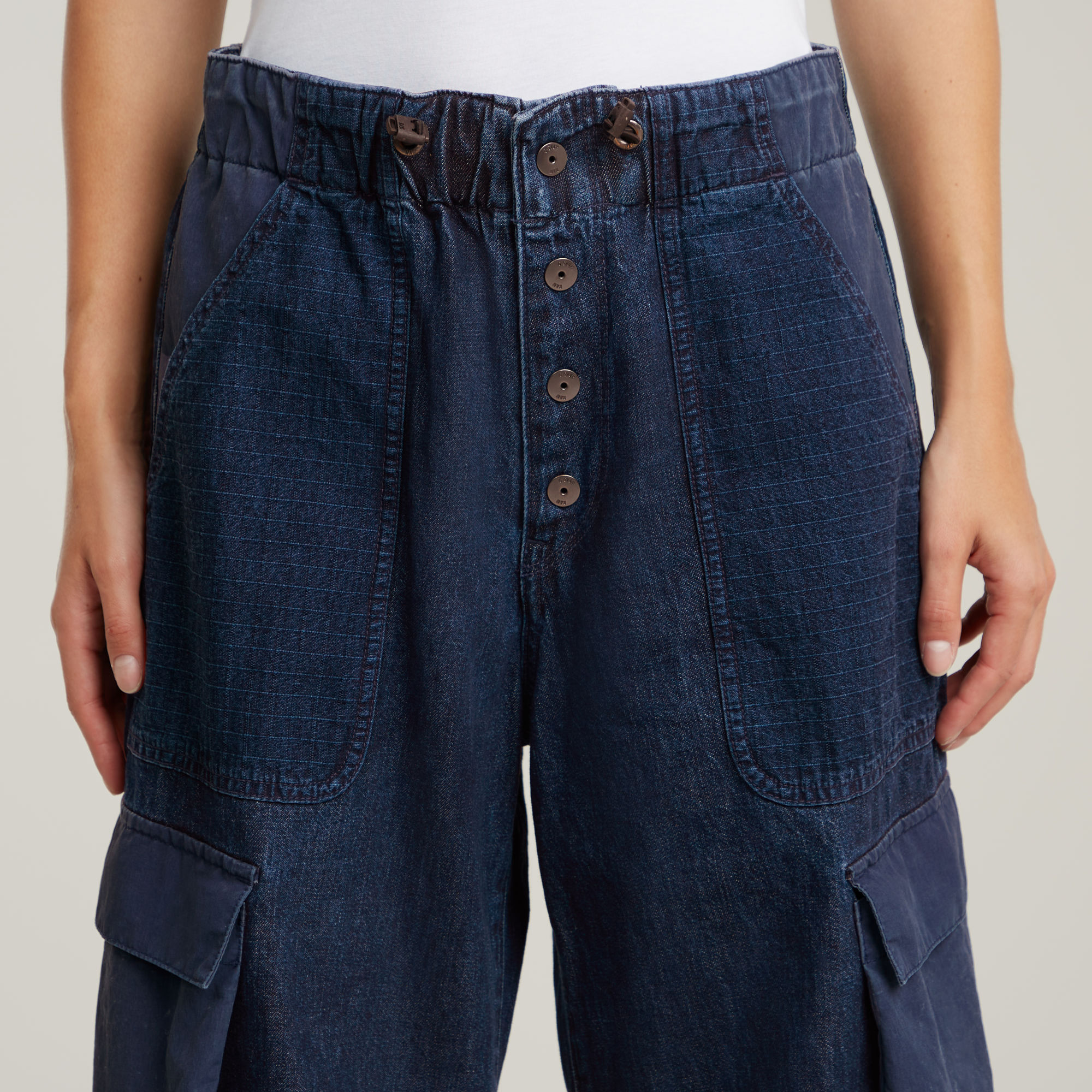 G-Star RAW Cocoon Jeans Fabric Mix Donkerblauw Dames