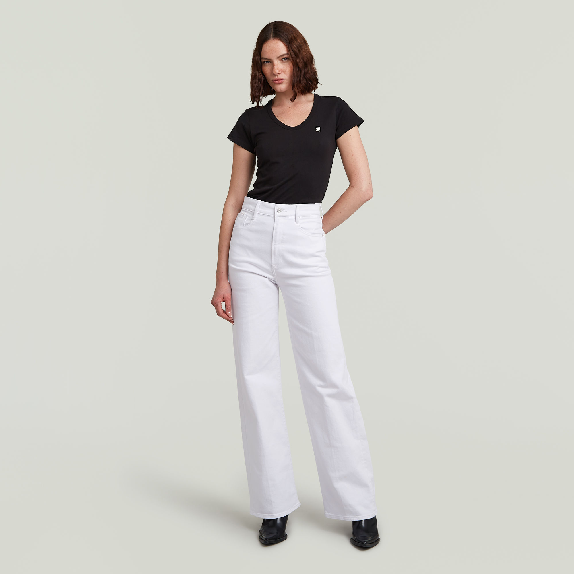 G-Star RAW Deck 2.0 High Loose Jeans Wit Dames