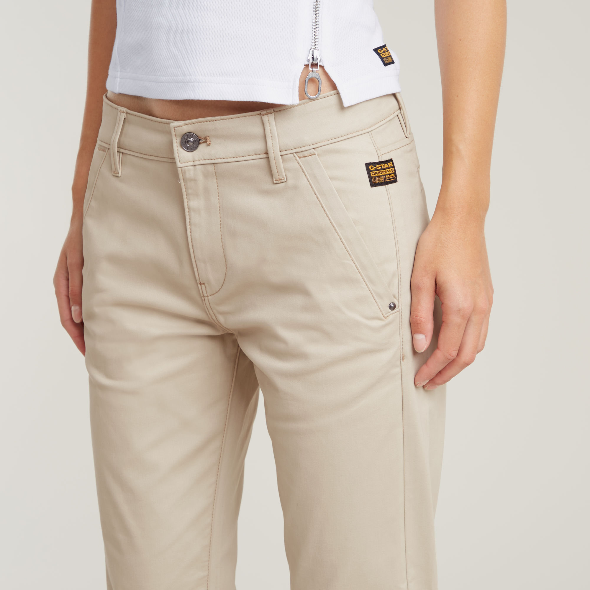 G-Star RAW Kate Boyfriend Chino Beige Dames