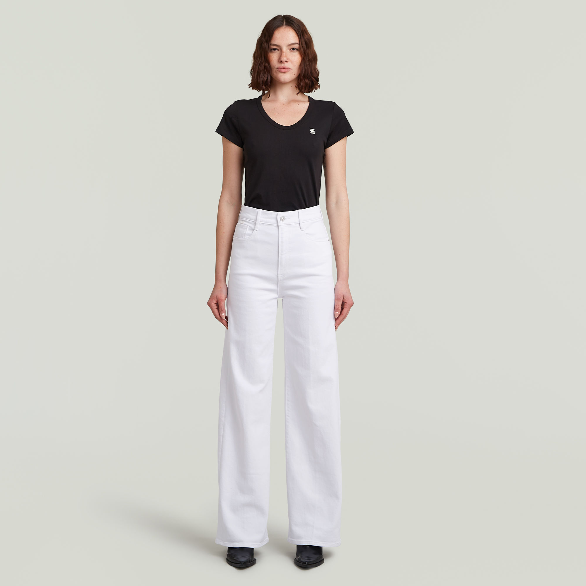 G-Star RAW Deck 2.0 High Loose Jeans Wit Dames