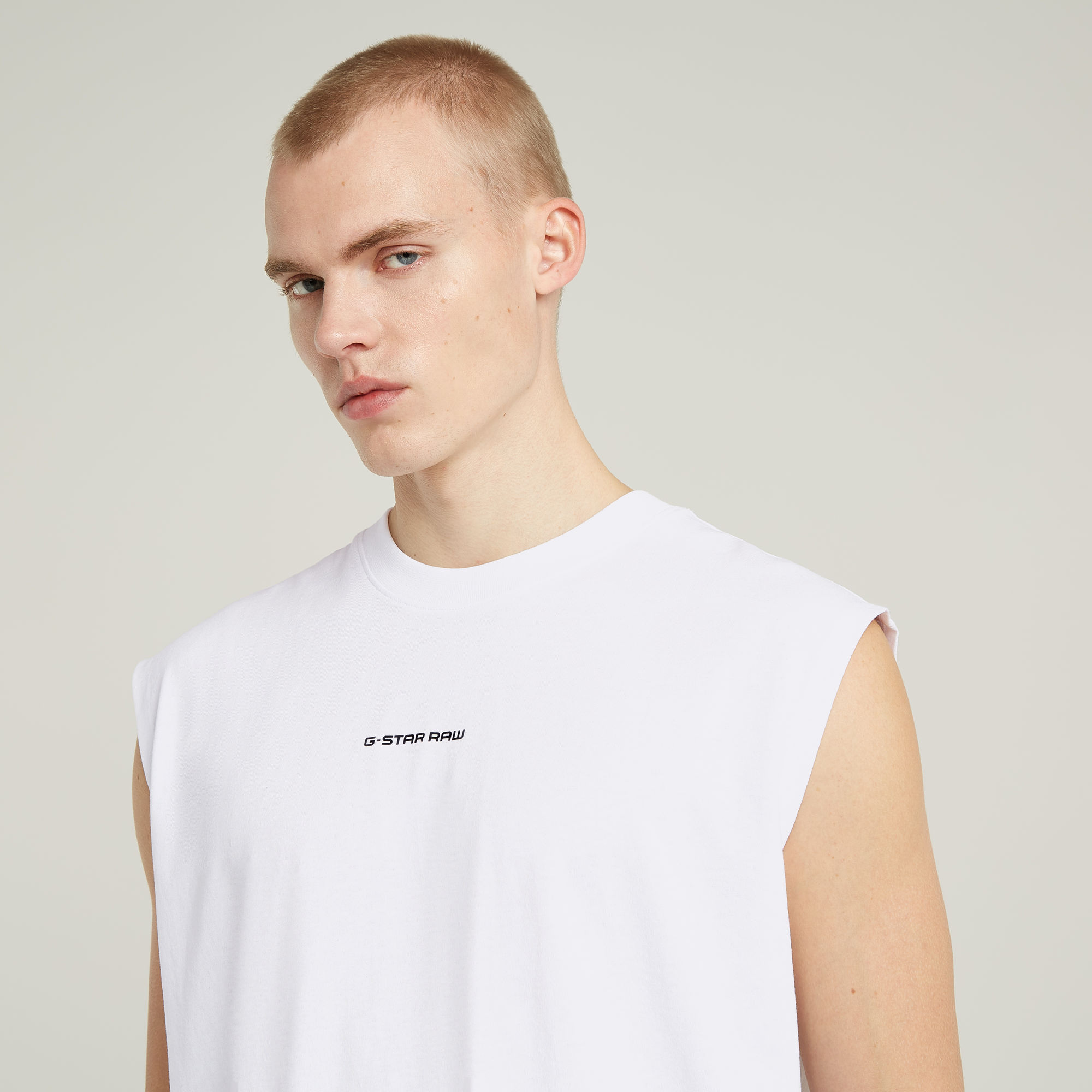 G-Star RAW Boxy T-Shirt Wit Heren