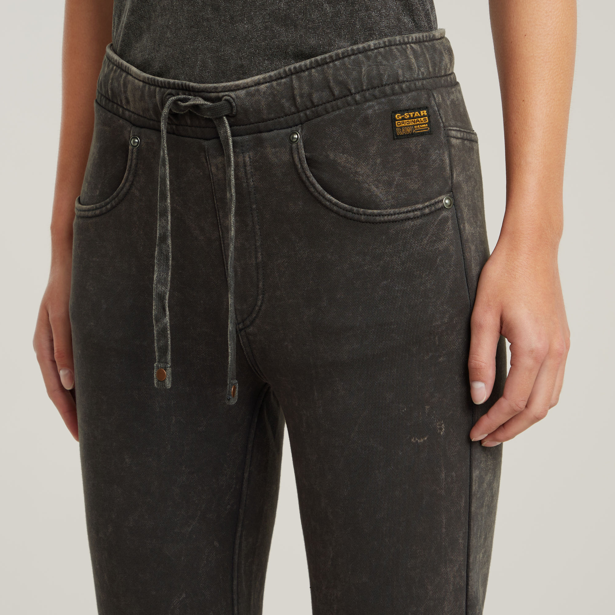 G-Star RAW Extra Long Flared Sweatpant Grijs Dames