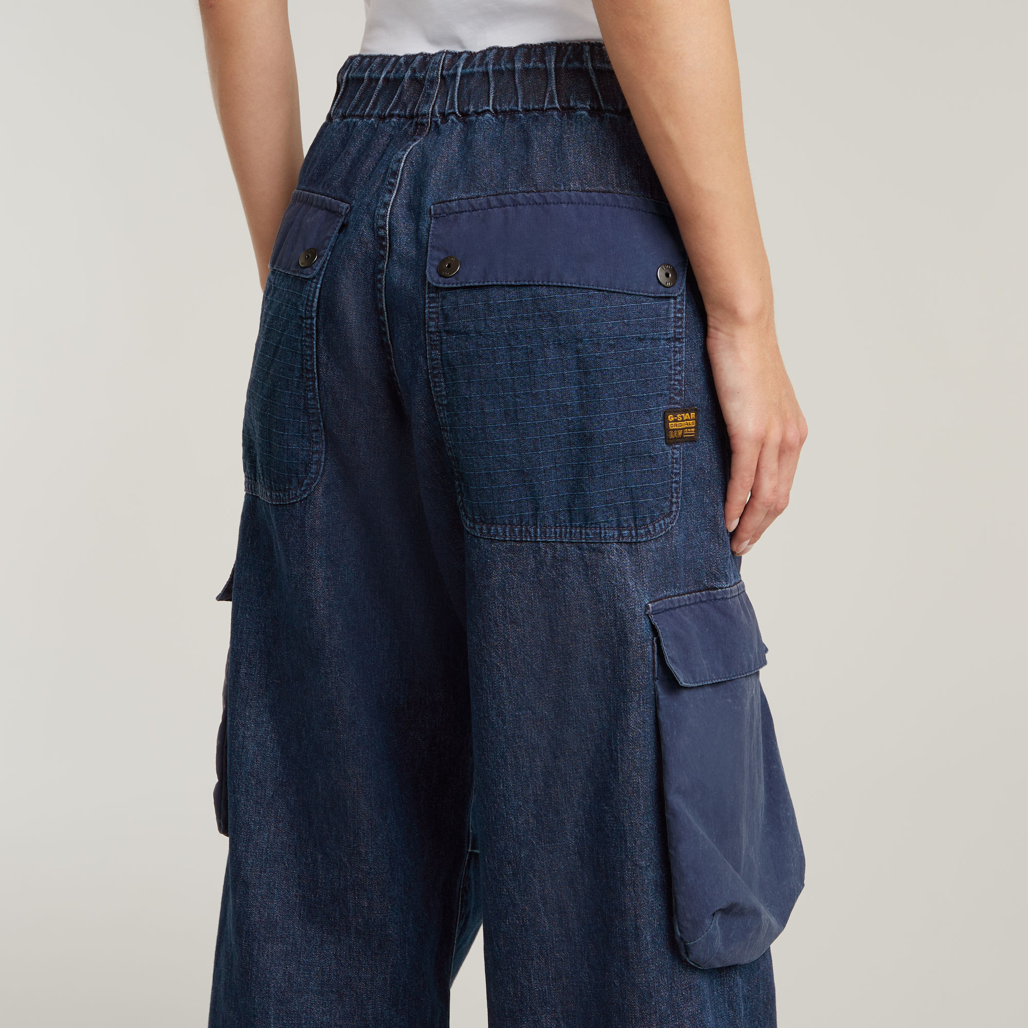 G-Star RAW Cocoon Jeans Fabric Mix Donkerblauw Dames