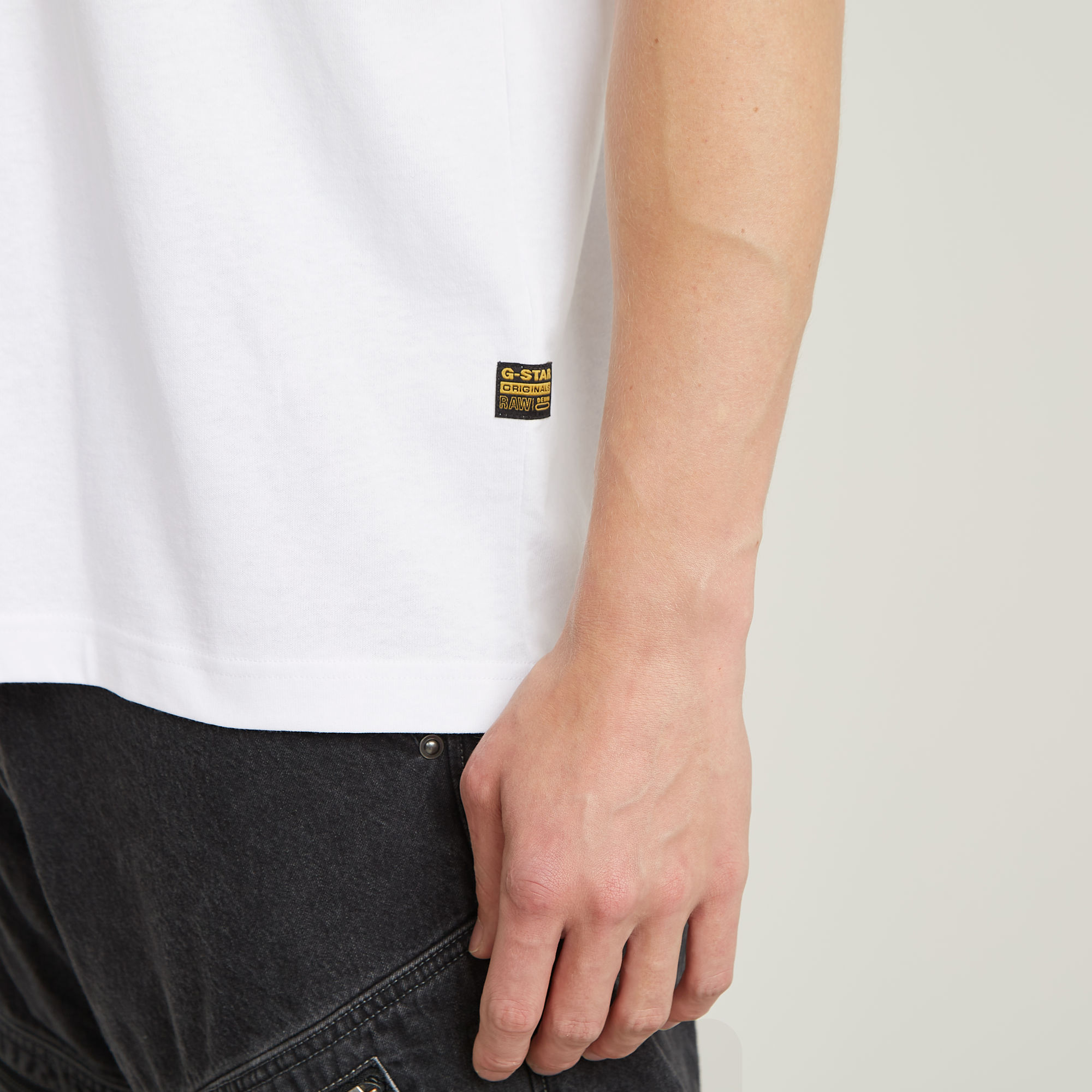 G-Star RAW Boxy T-Shirt Wit Heren