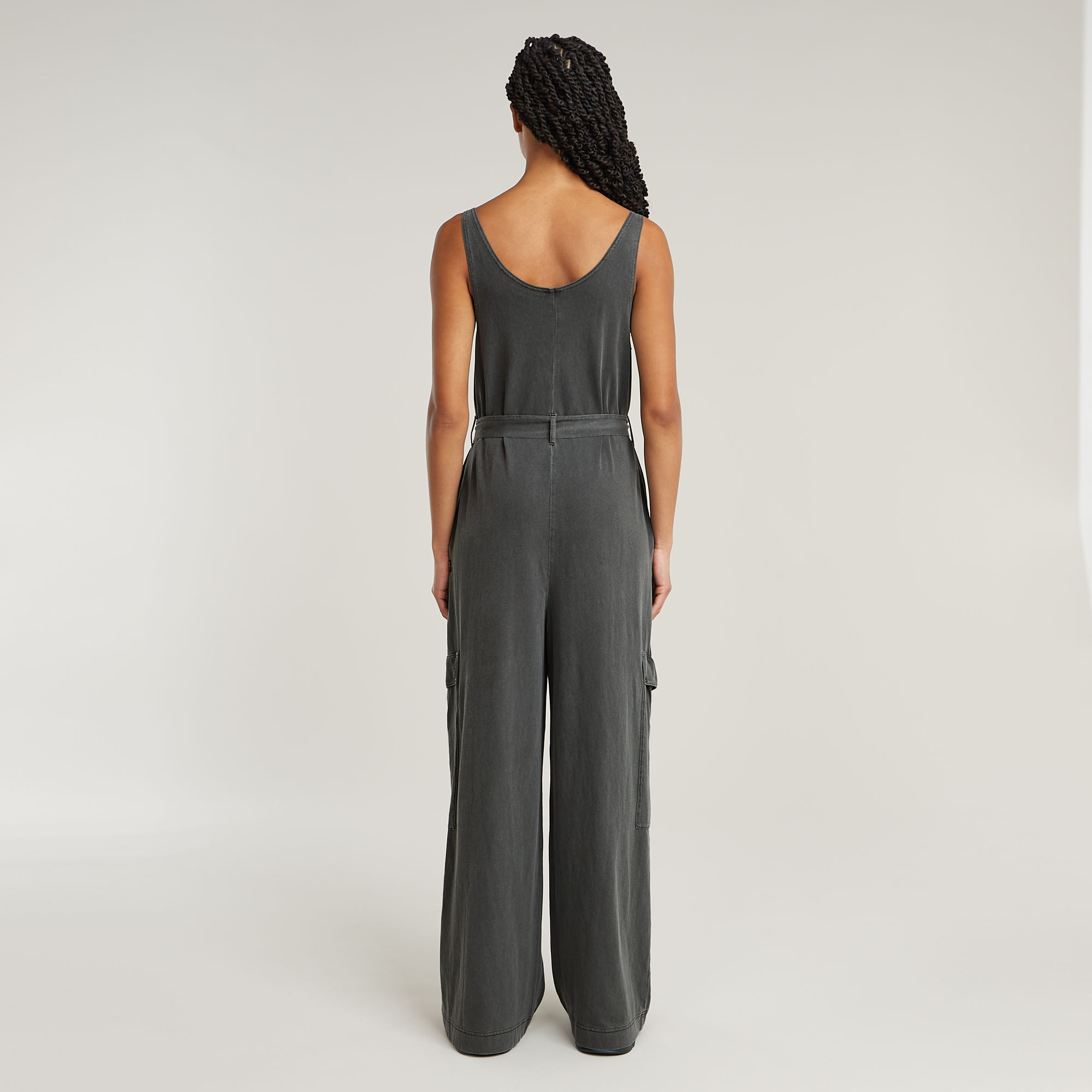 G-Star RAW Overdyed Utility Loose Jumpsuit Zwart Dames