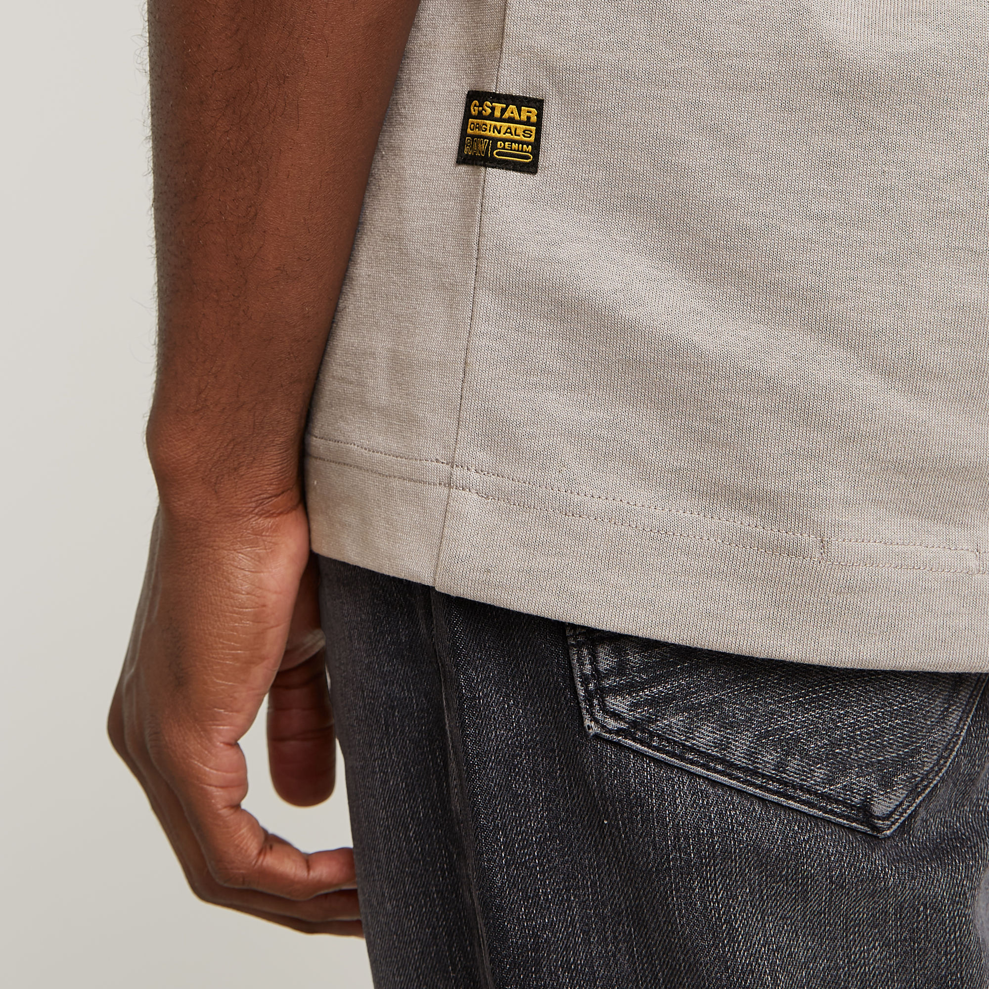 G-Star RAW Stairs Graphic Loose T-shirt Grijs Heren