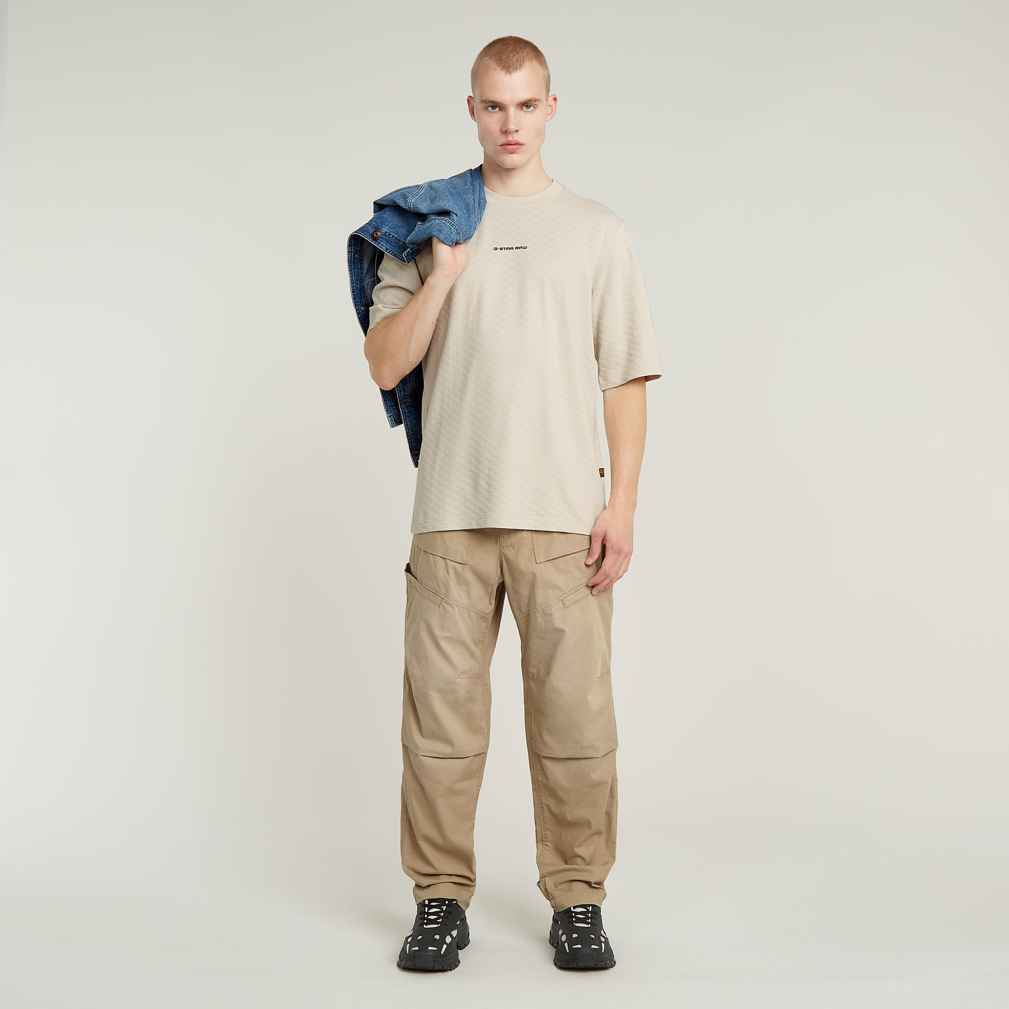 G-Star RAW Checquard Tweeter T-Shirt Wit Heren
