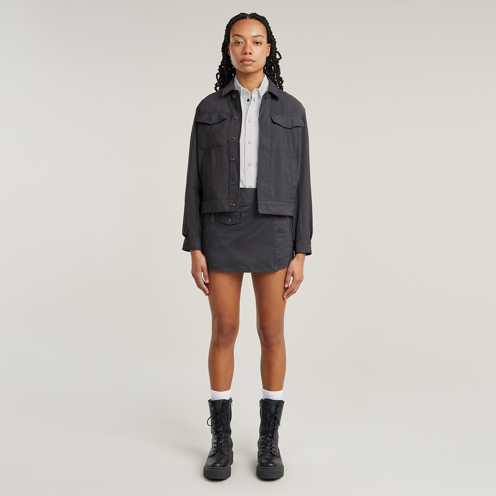 G-Star RAW Skorts Regular Fit Grijs Dames