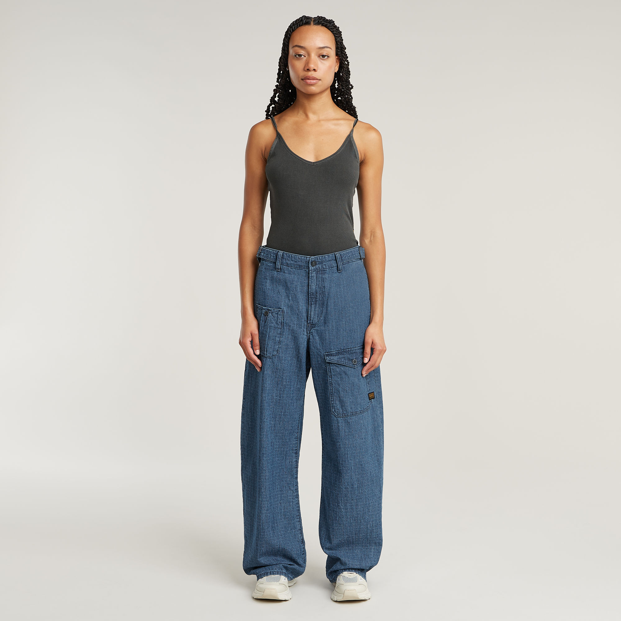 G-Star RAW Belted Cargo Loose 2.0 Jeans Midden blauw Dames