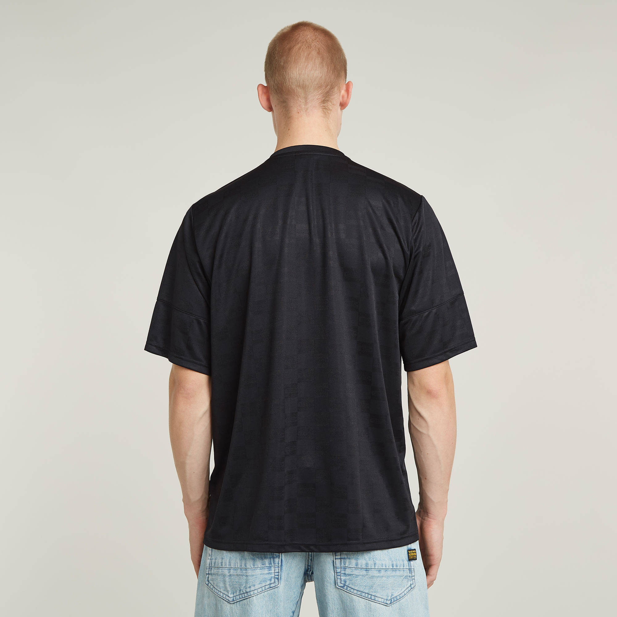 G-Star RAW Football Jersey T-Shirt Zwart Heren