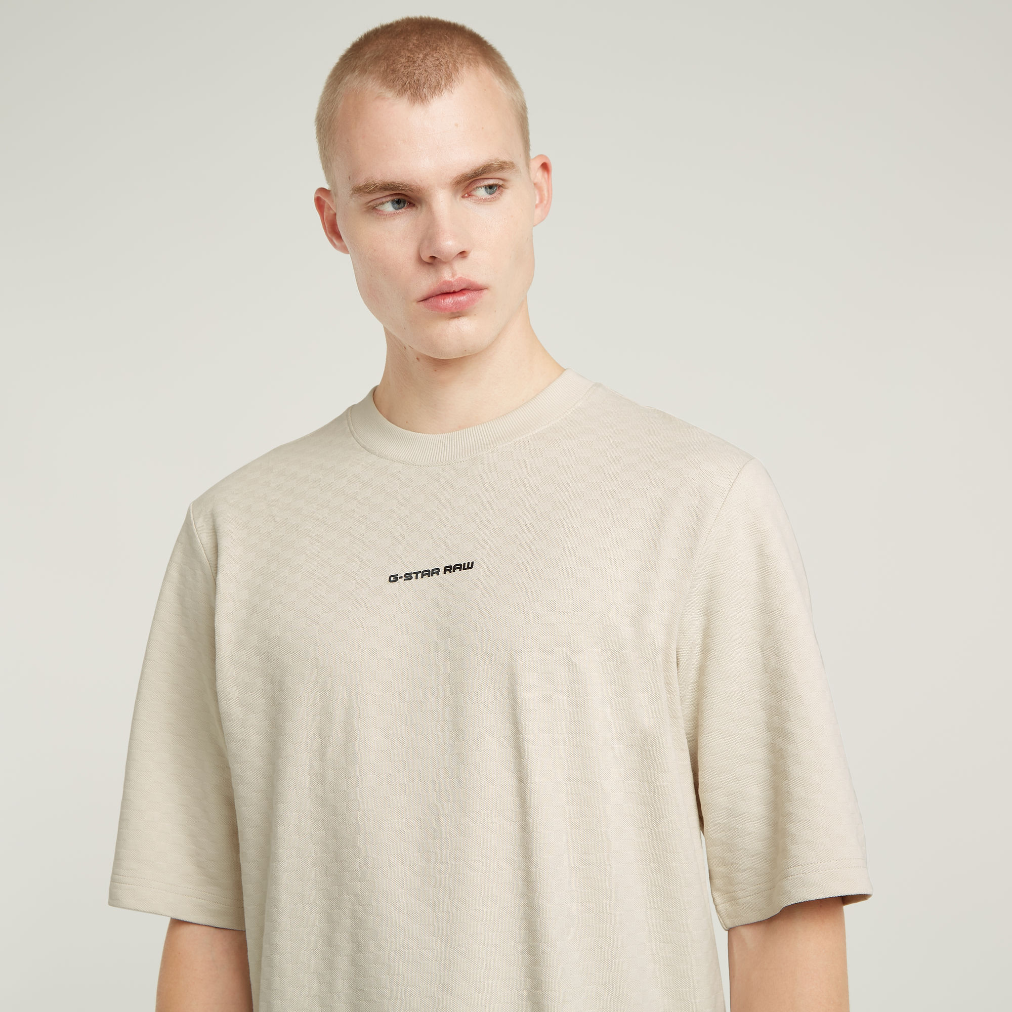 G-Star RAW Checquard Tweeter T-Shirt Wit Heren