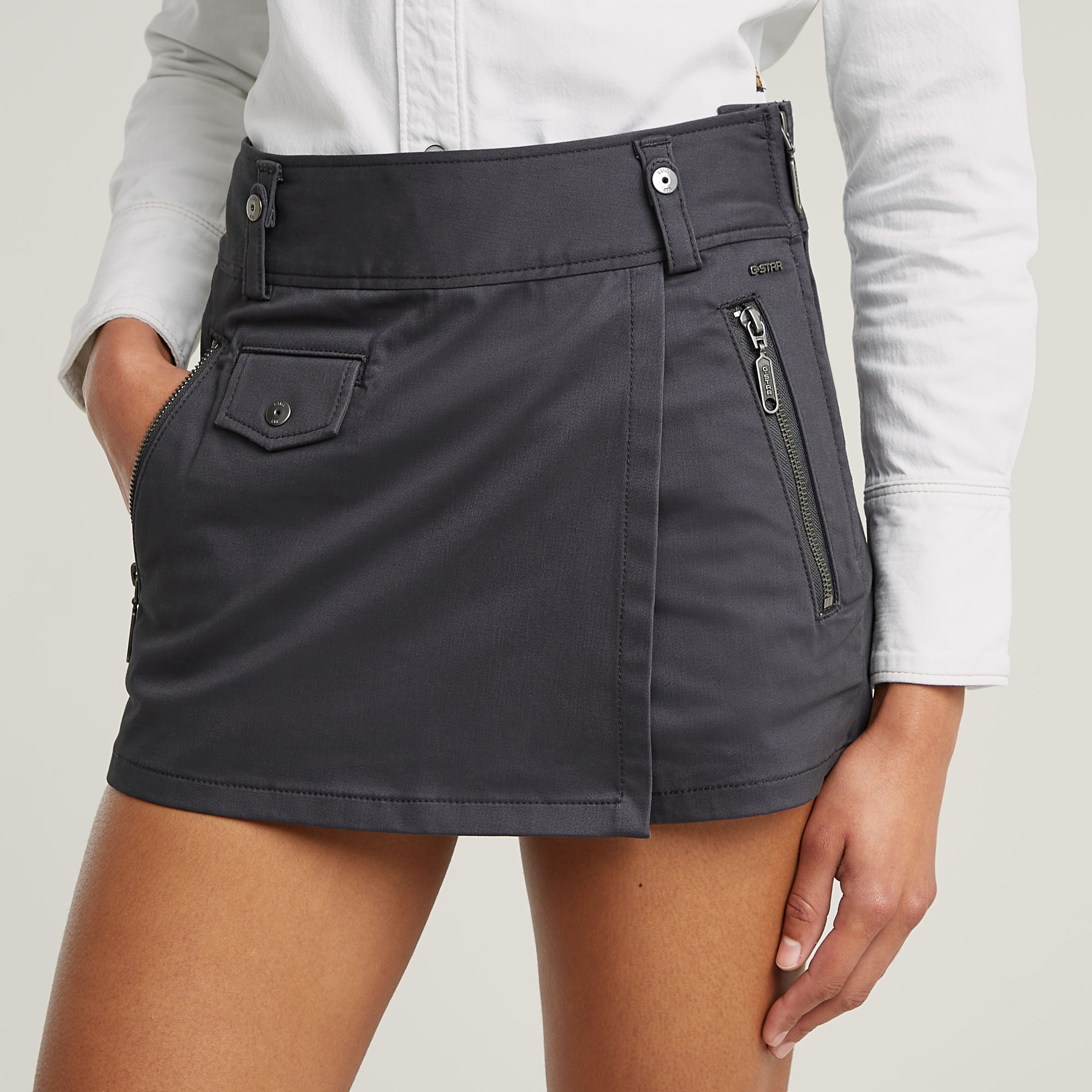 G-Star RAW Skorts Regular Fit Grijs Dames