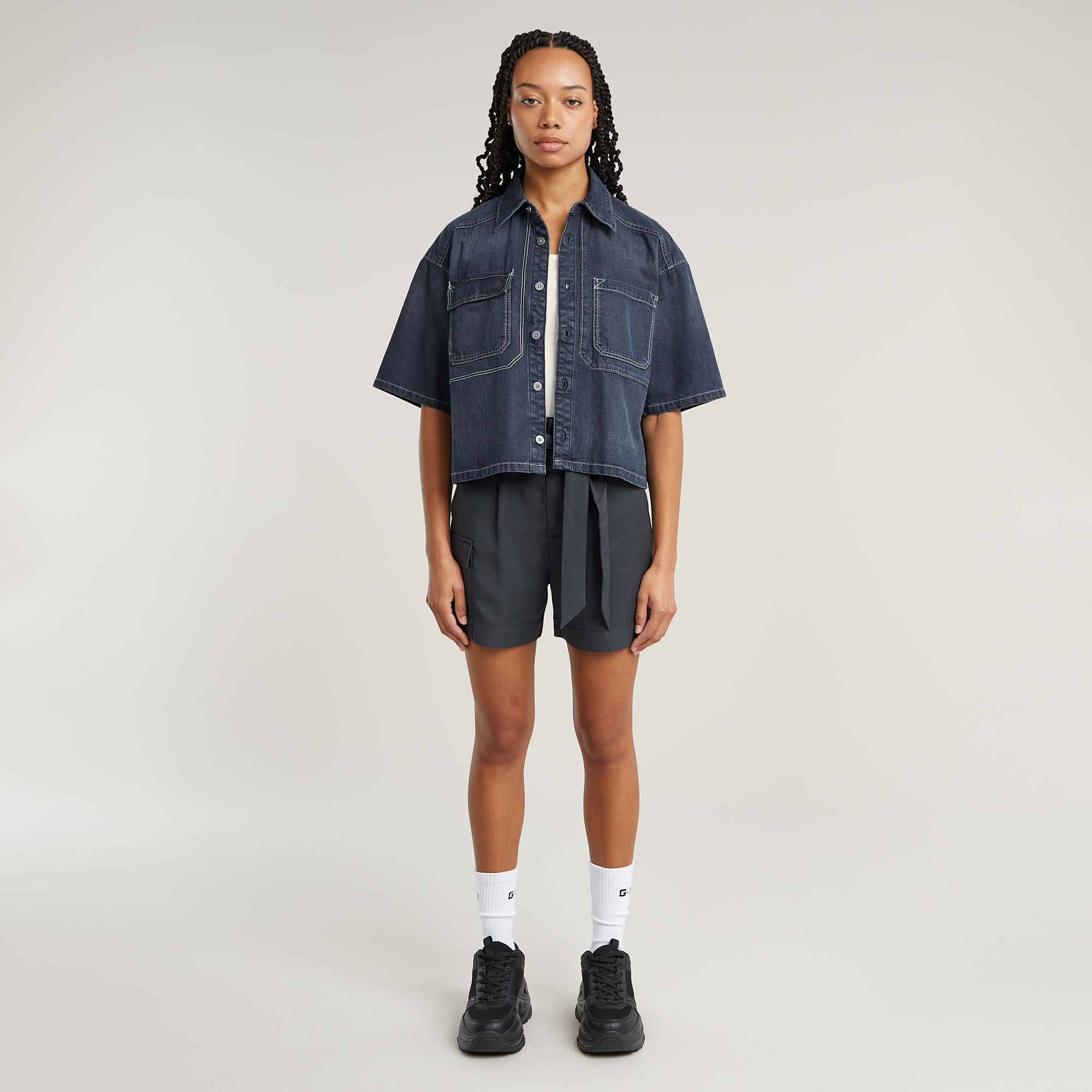 G-Star RAW Paperbag Short Grijs Dames