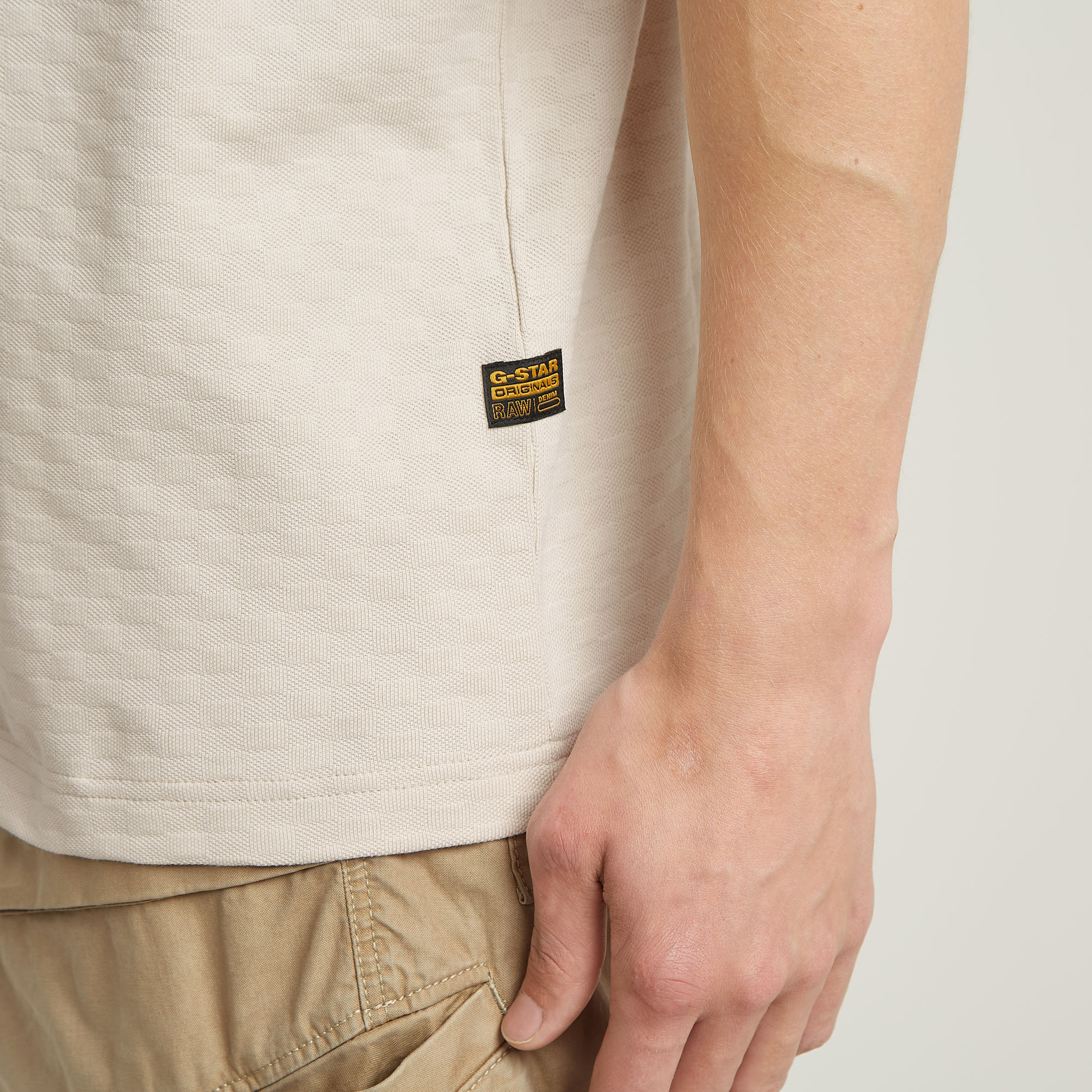G-Star RAW Checquard Tweeter T-Shirt Wit Heren