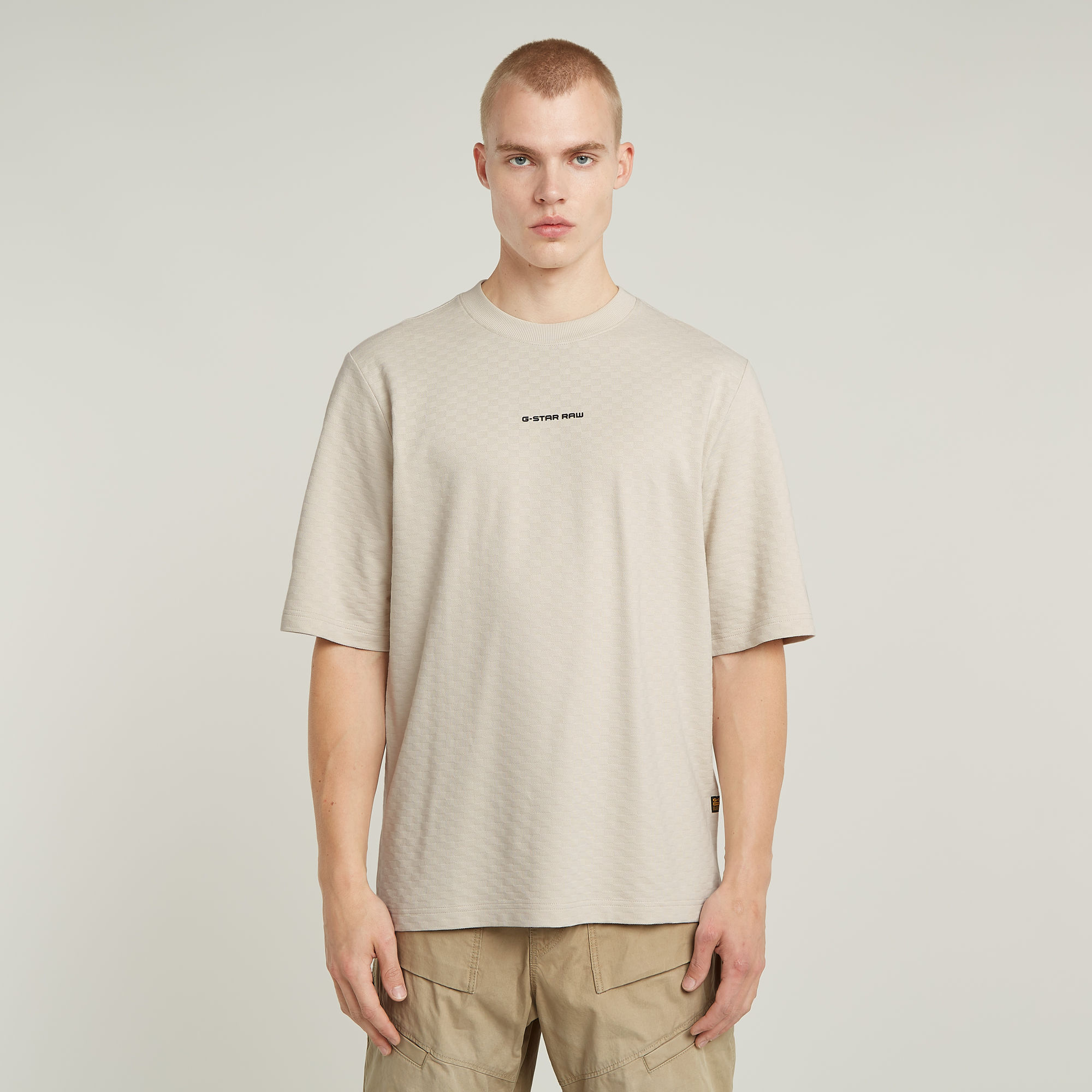 G-Star RAW Checquard Tweeter T-Shirt Wit Heren