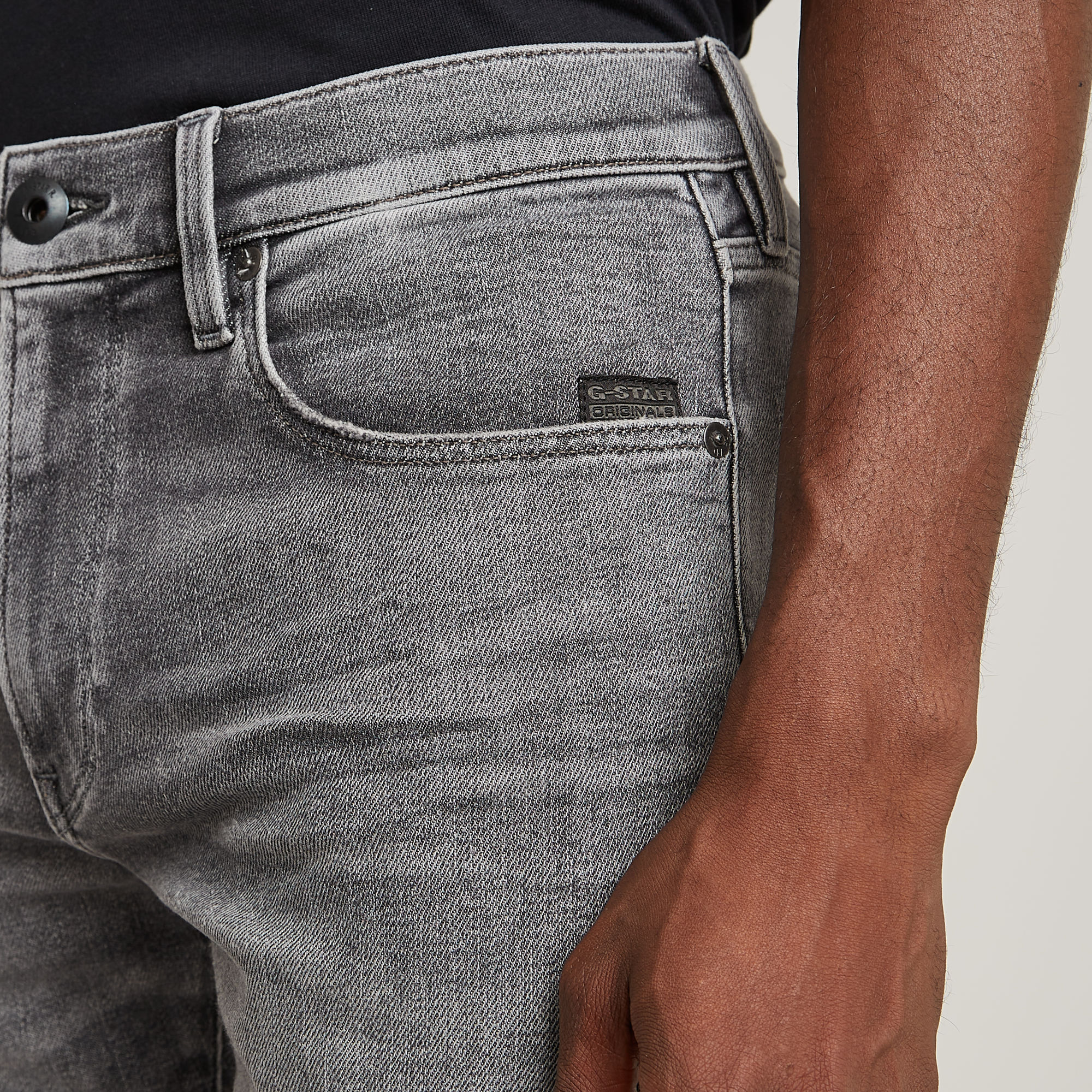 G-Star RAW 3301 Slim Denim Short Grijs Heren