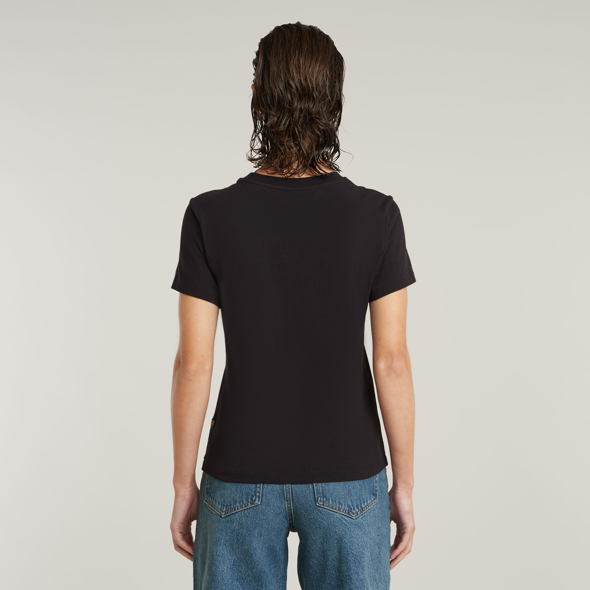 G-Star RAW Embro Logo T-shirt Zwart Dames