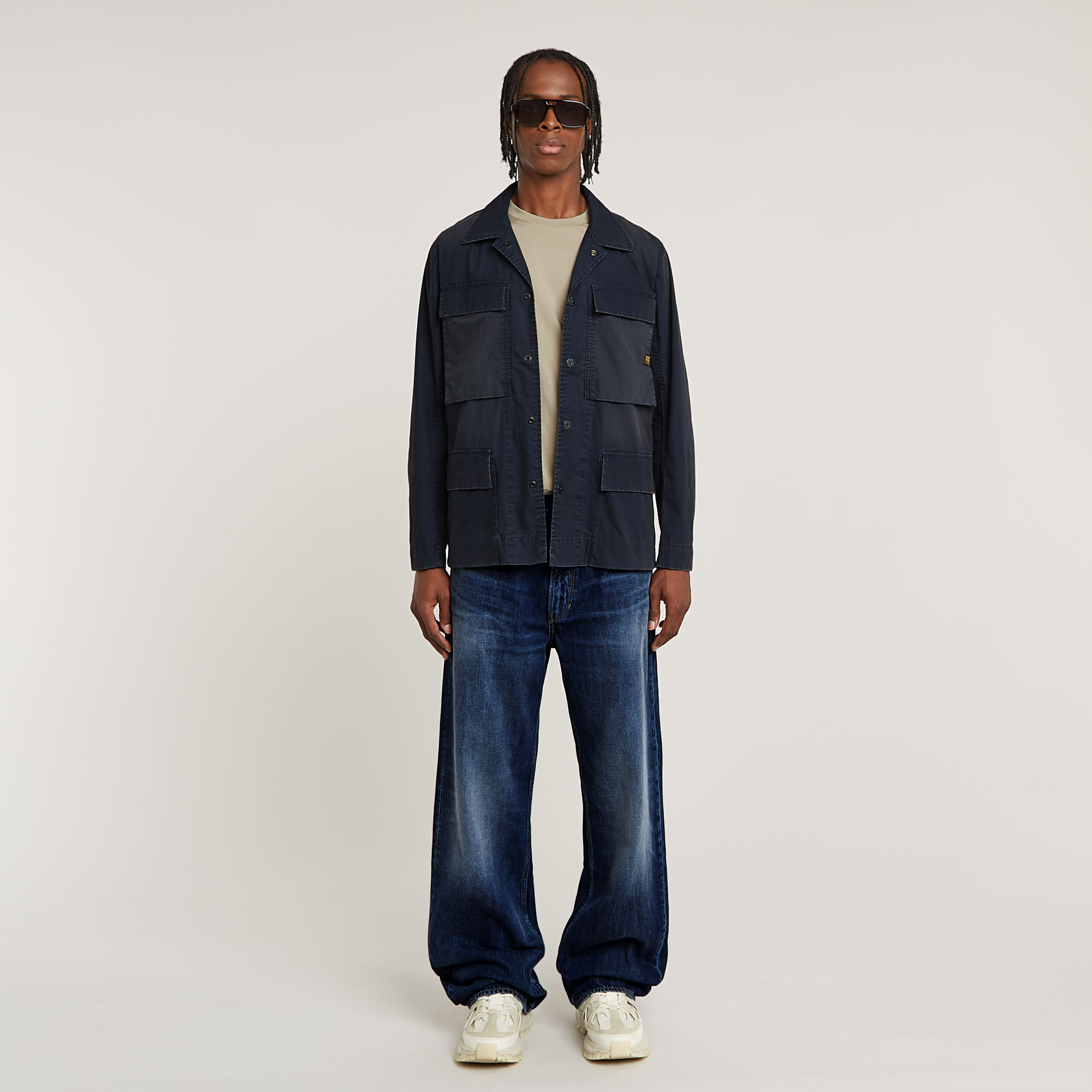 G-Star RAW 4 Pocket Overshirt Donkerblauw Heren