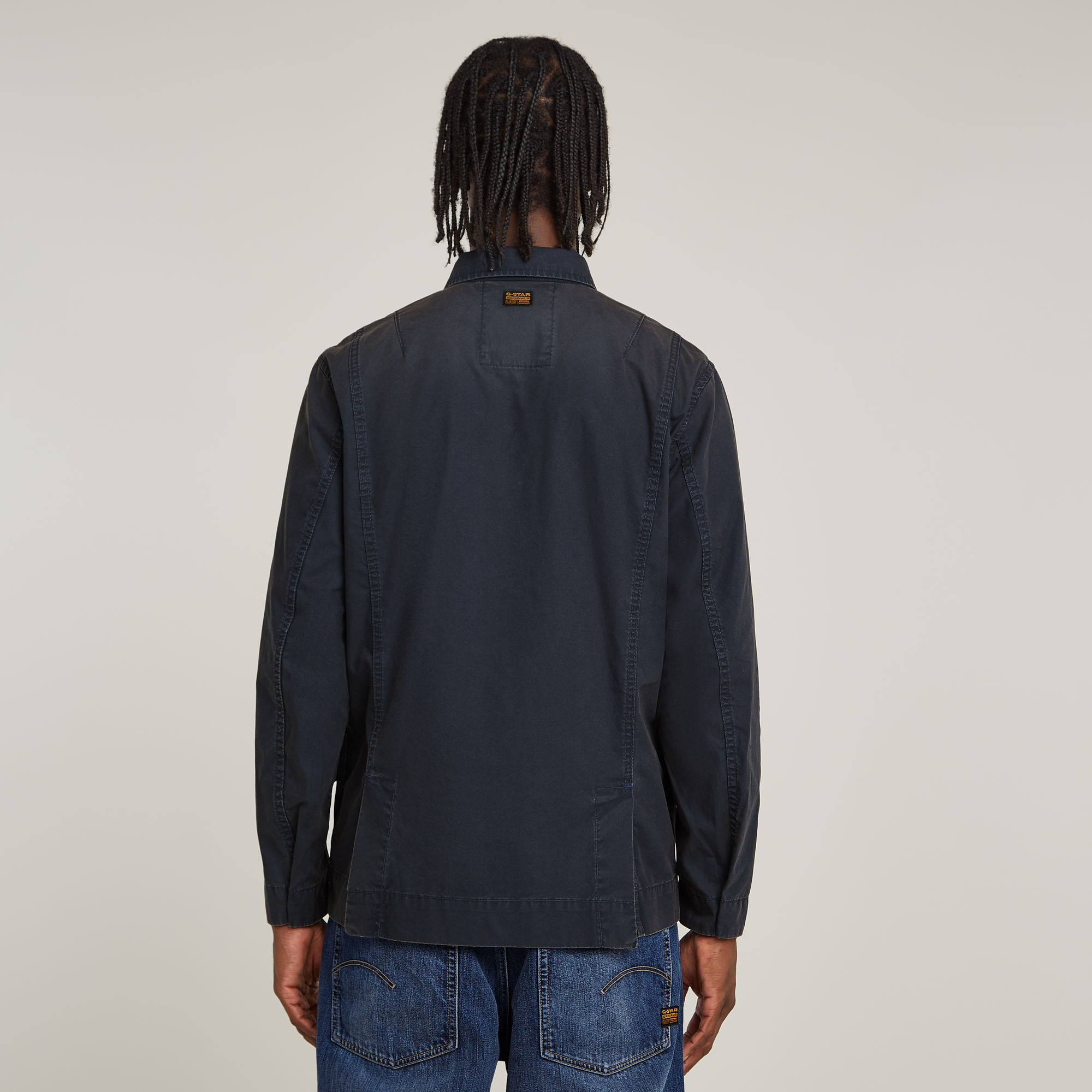 G-Star RAW 4 Pocket Overshirt Donkerblauw Heren