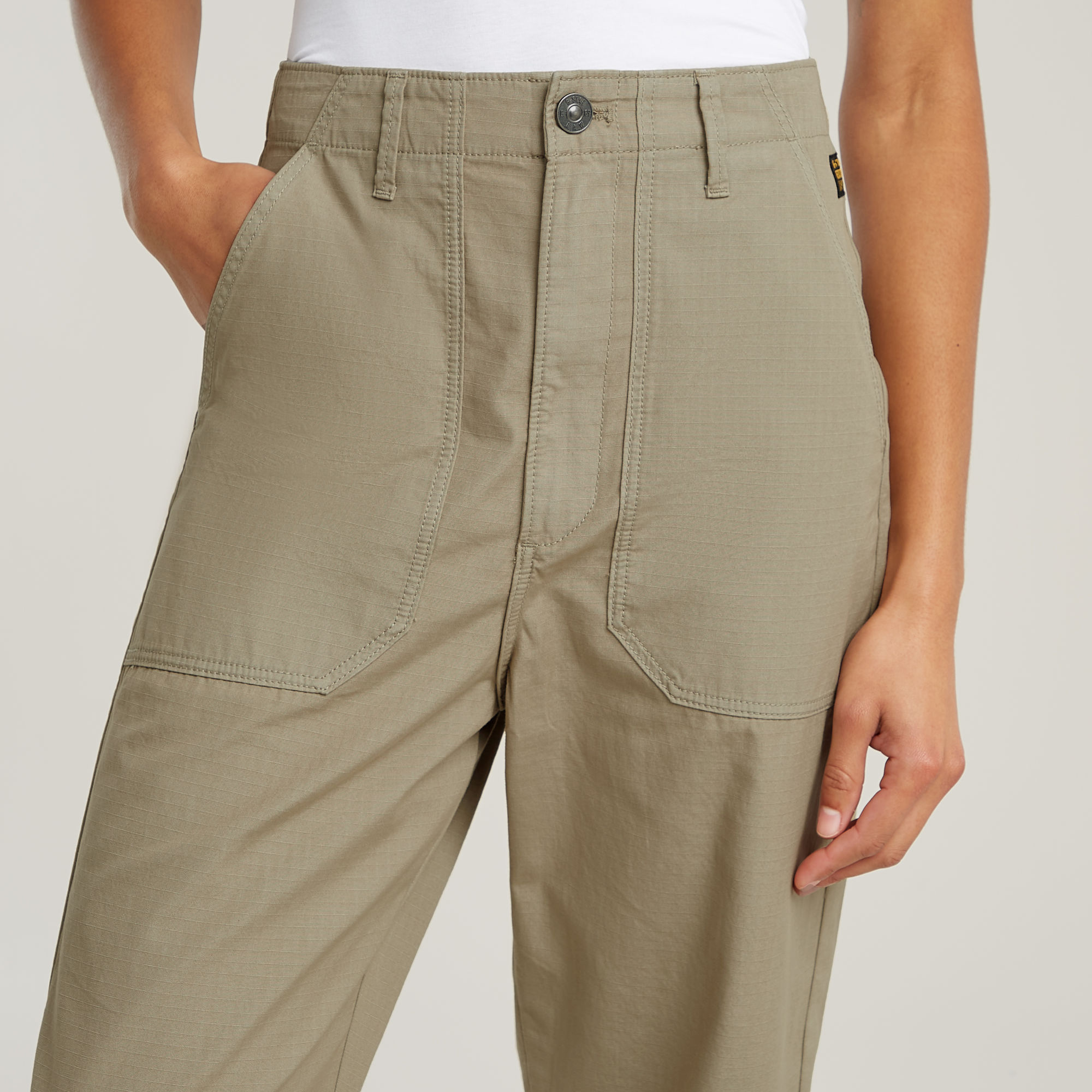 G-Star RAW Pilot Broek Cropped Beige Dames
